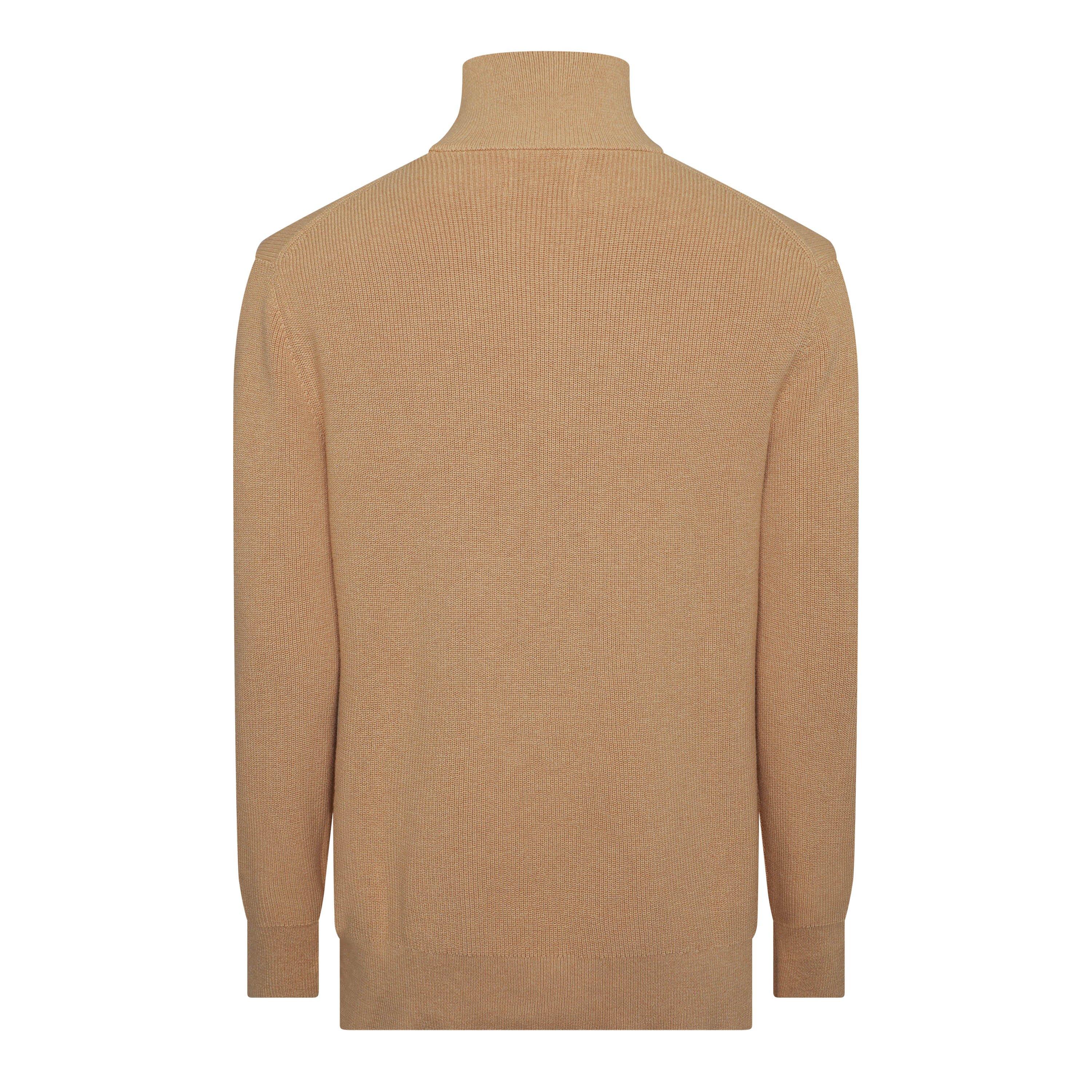 KHAKI MELANGE - Gant - Gant Cotn Merino Rib Sn64 - 2