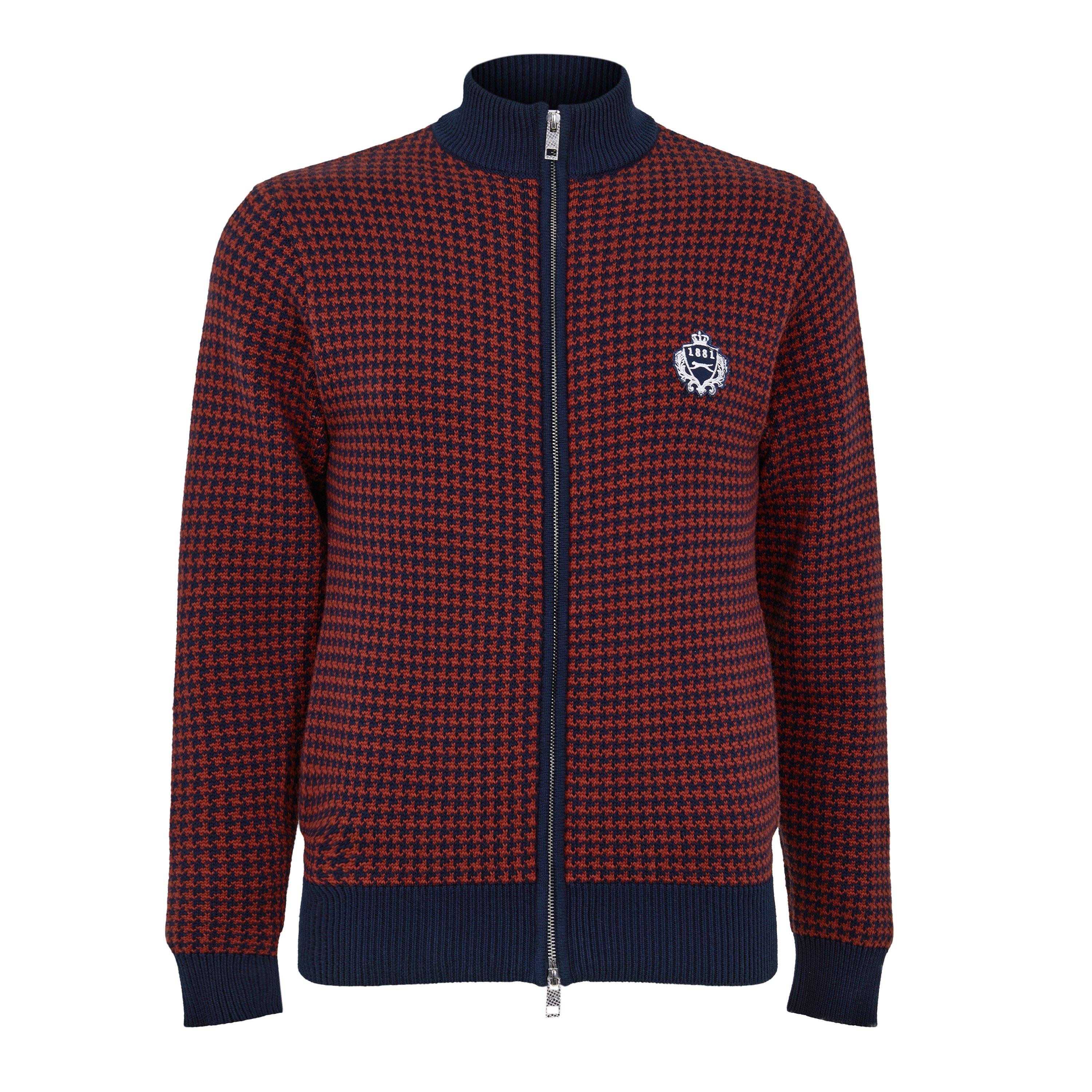 Burgundy - Slazenger Off-Court - Off-Court Men’s Last Orders Knitted Track Top - 1