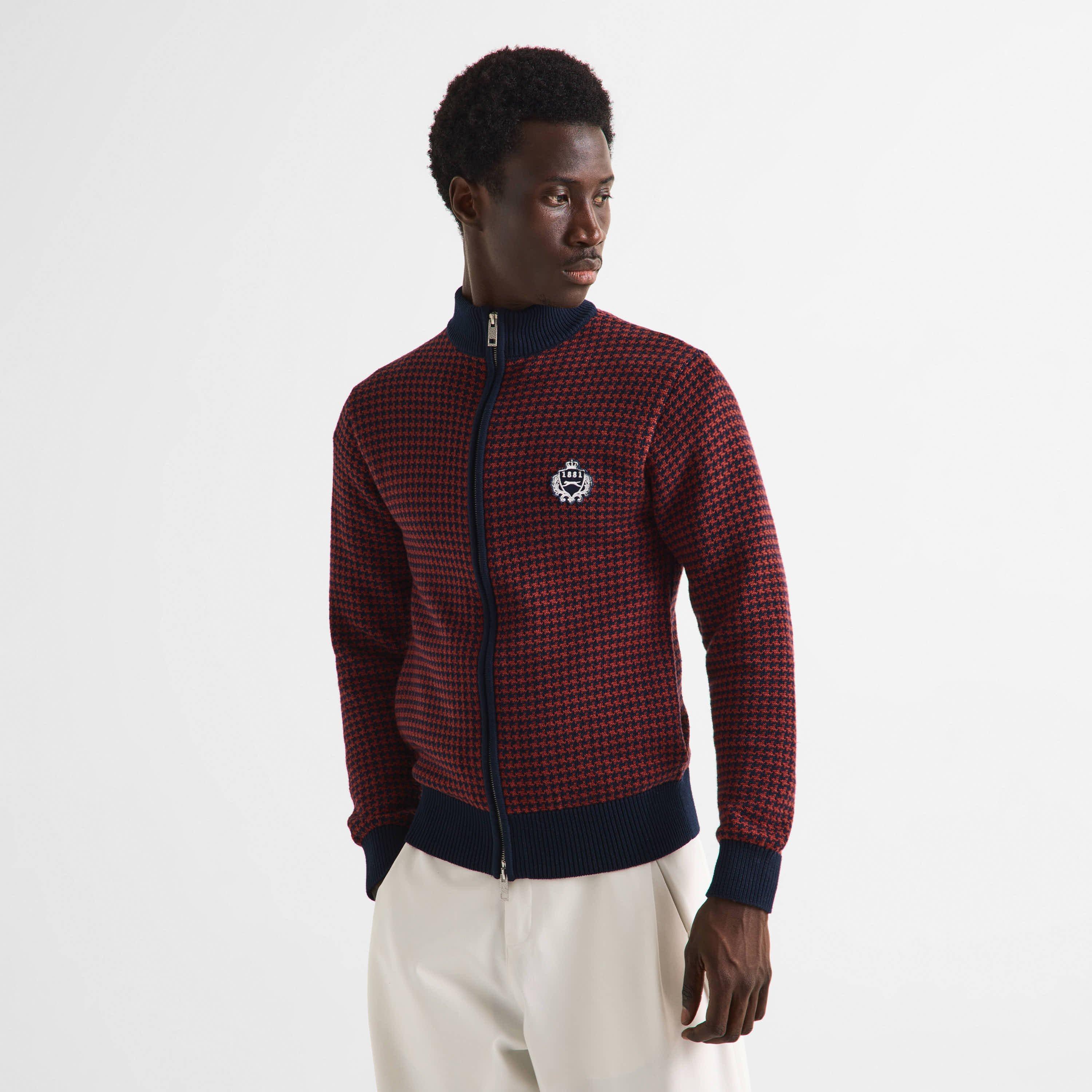 Burgundy - Slazenger Off-Court - Off-Court Men’s Last Orders Knitted Track Top - 3