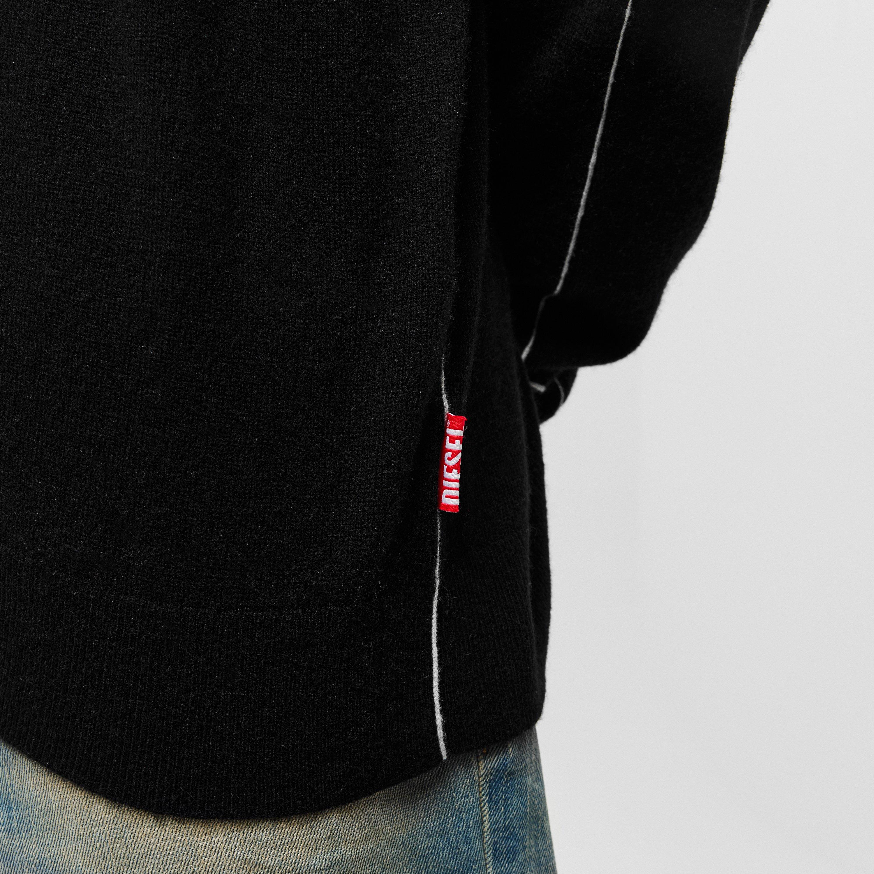 Black Black - Diesel - Men's Lined Hoodie - 5