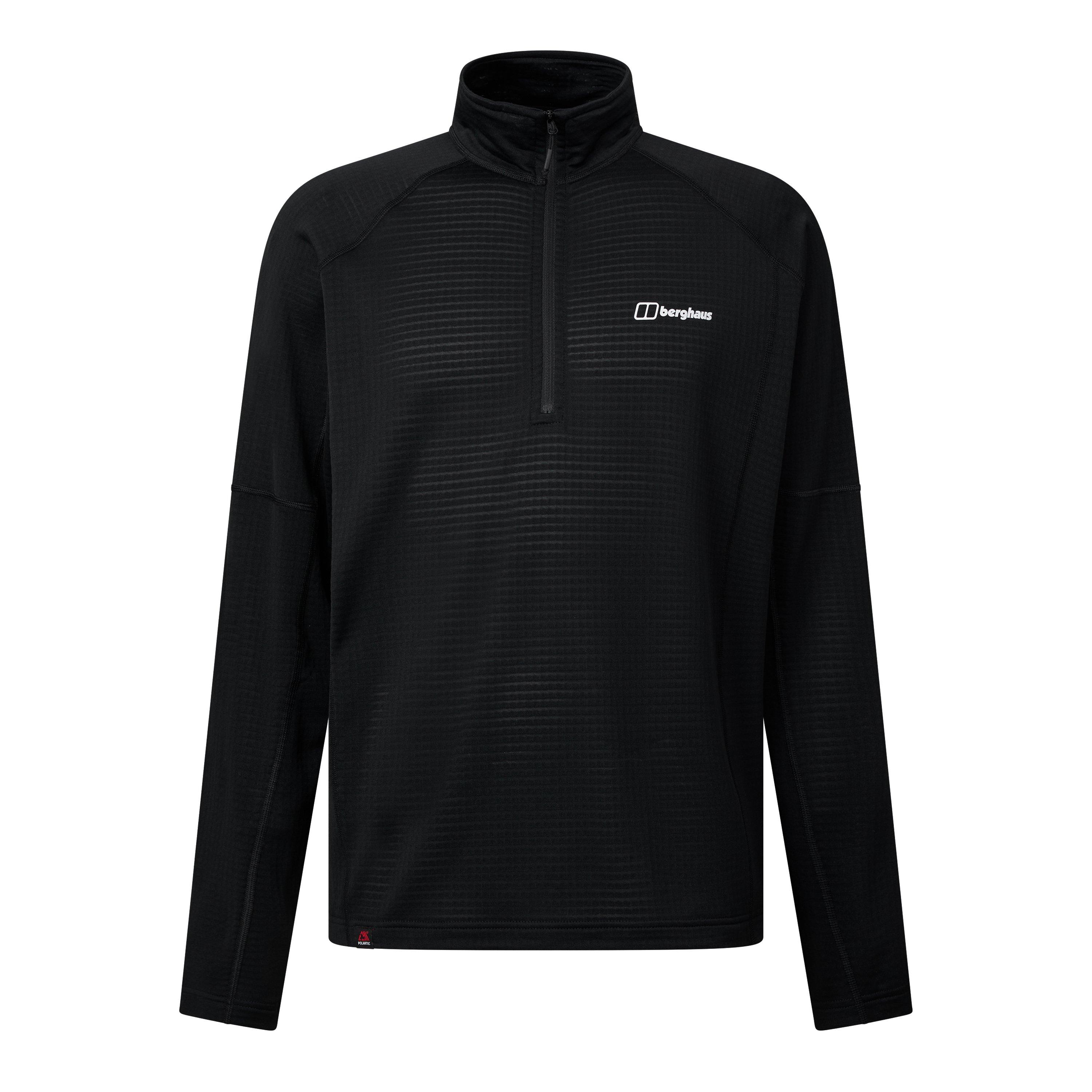 Berghaus Men's Oakryn Half Zip Fleece Sweatshirt - Black - Large