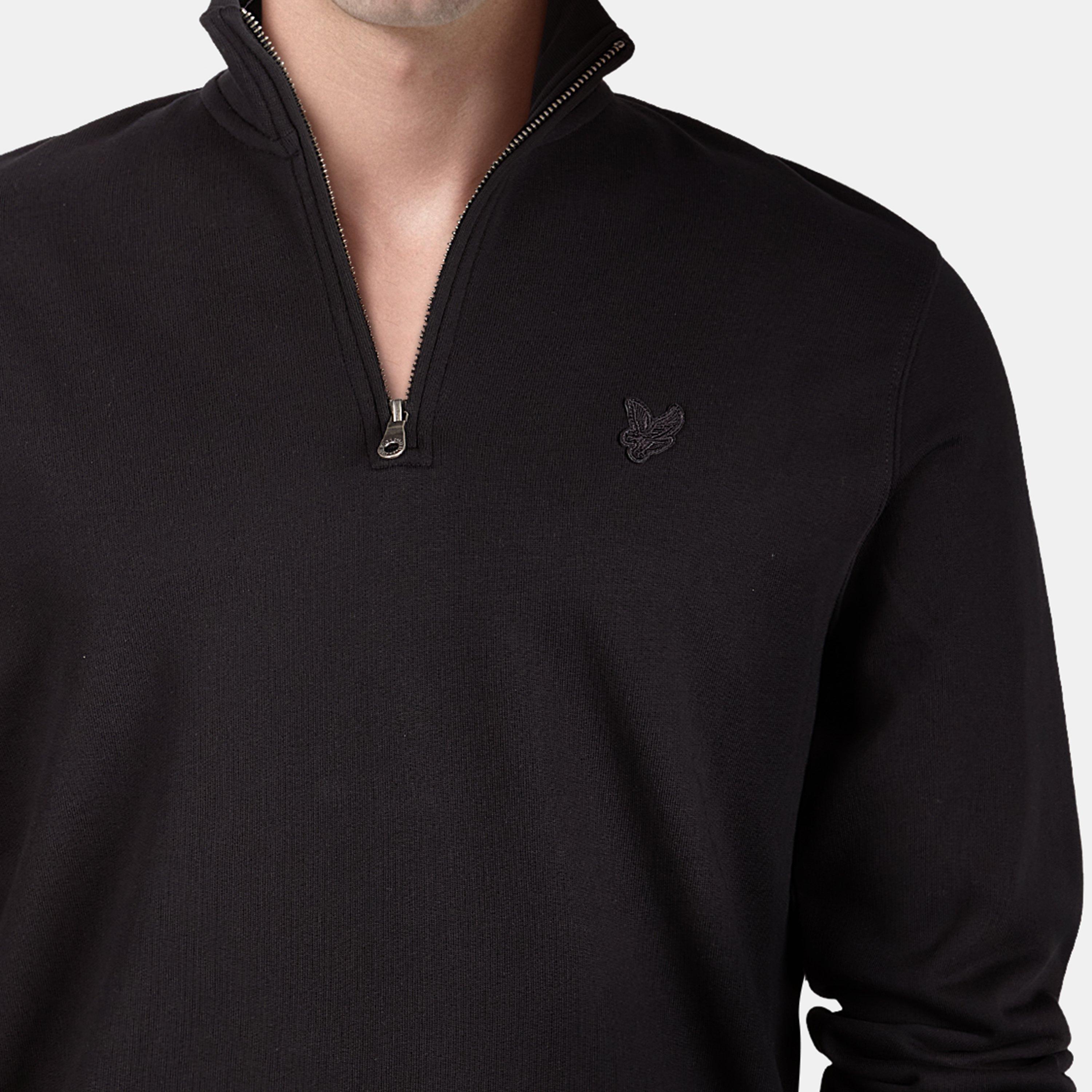 Jet Black Z865 - Lyle and Scott - Men's Quarter-Zip Fleece - 4