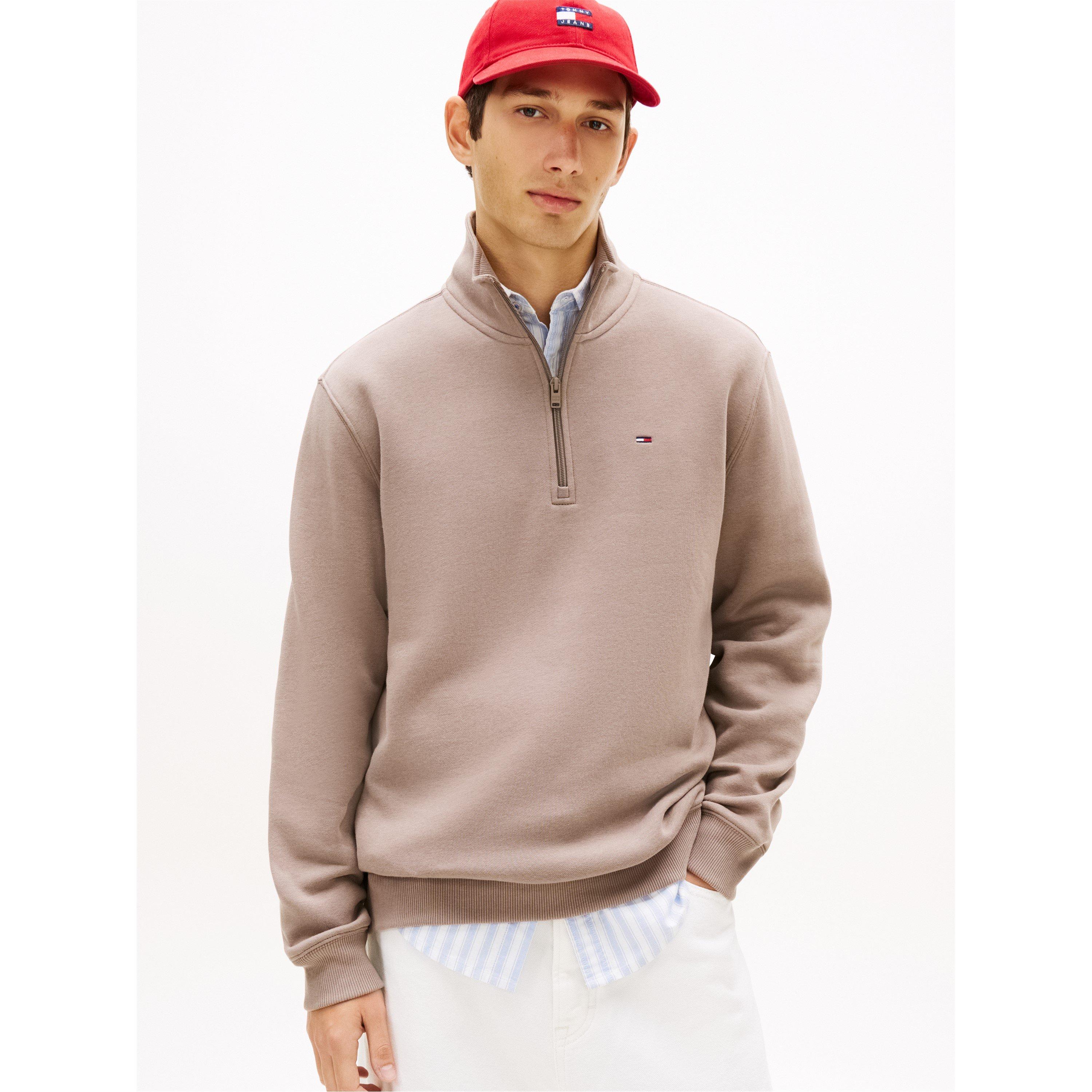 Ivy Mink - Tommy Jeans - TJ Flag Fleece Quarter-Zip Jumper - 3
