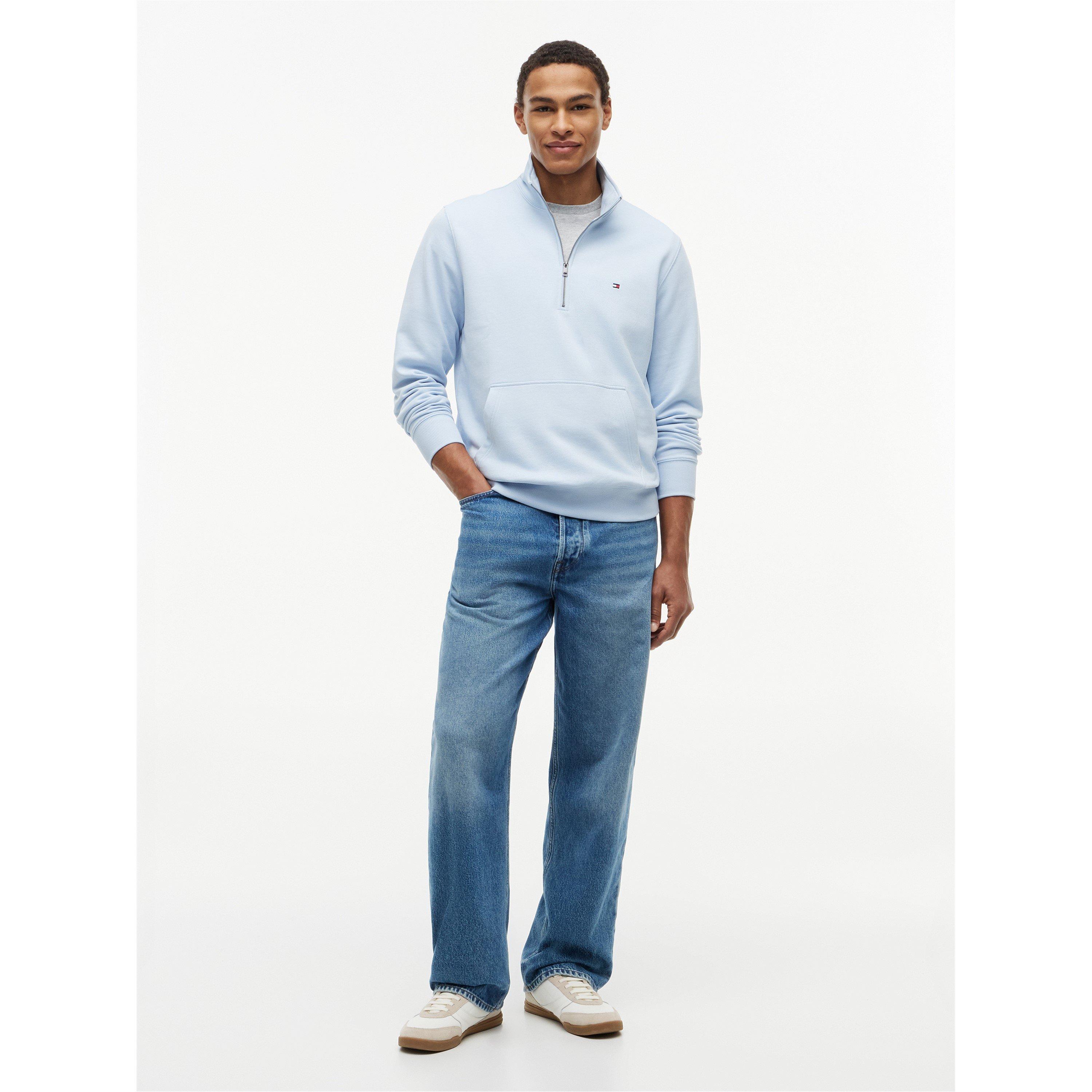 Breezy Blue - Tommy Hilfiger - Men's Quarter Zip Fleece - 3