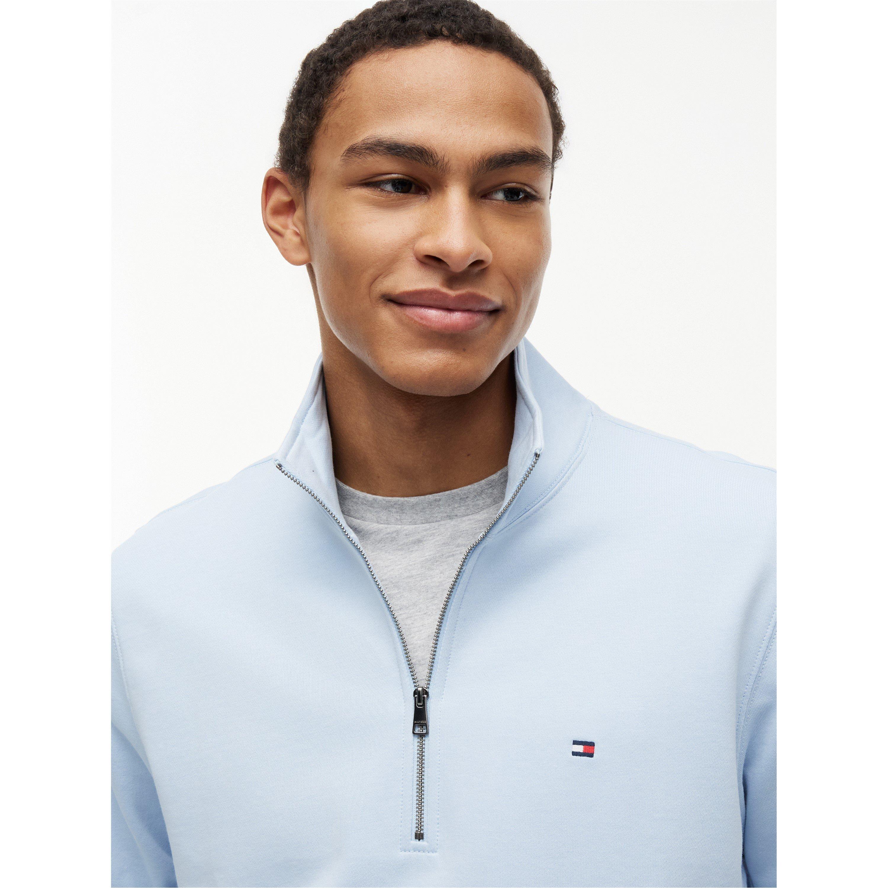 Breezy Blue - Tommy Hilfiger - Men's Quarter Zip Fleece - 4