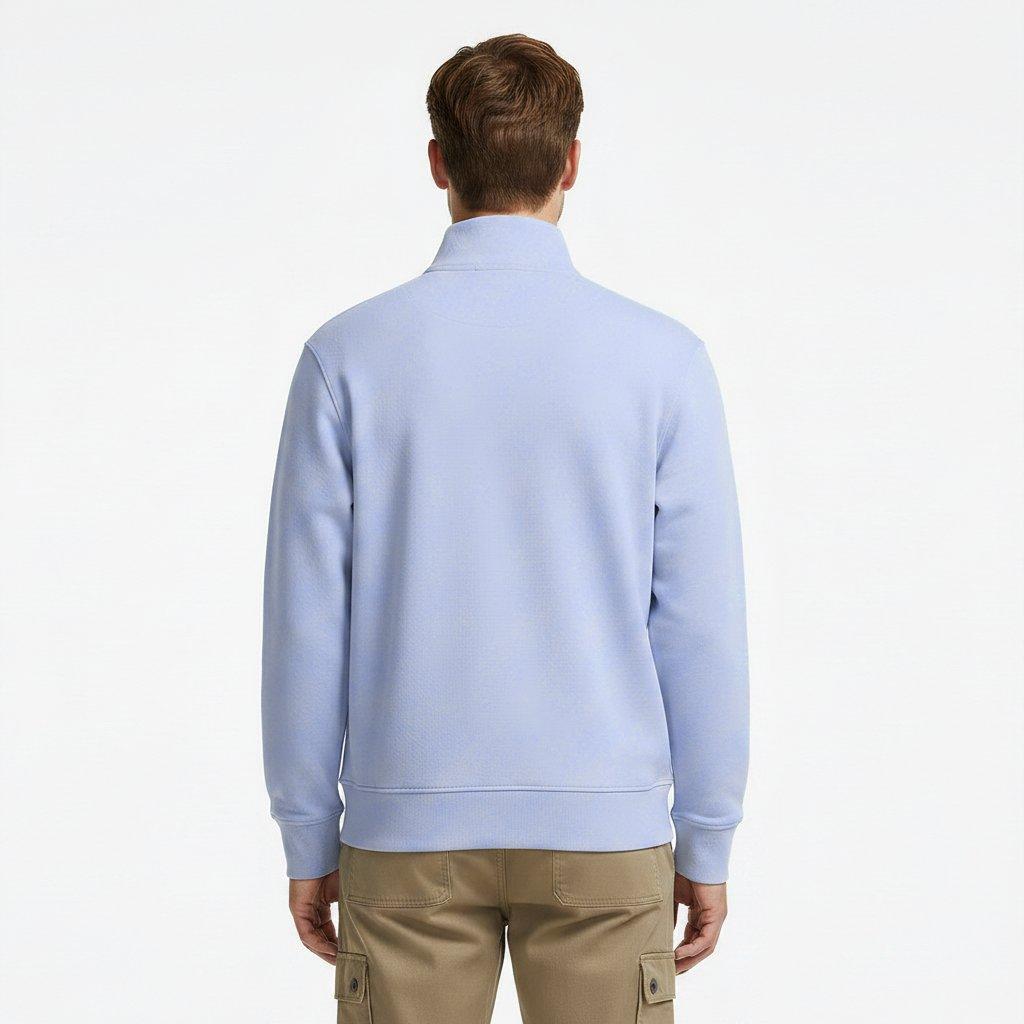 Casual Blue - Calvin Klein Jeans - Men's 1/4 Zip Fleece - 4