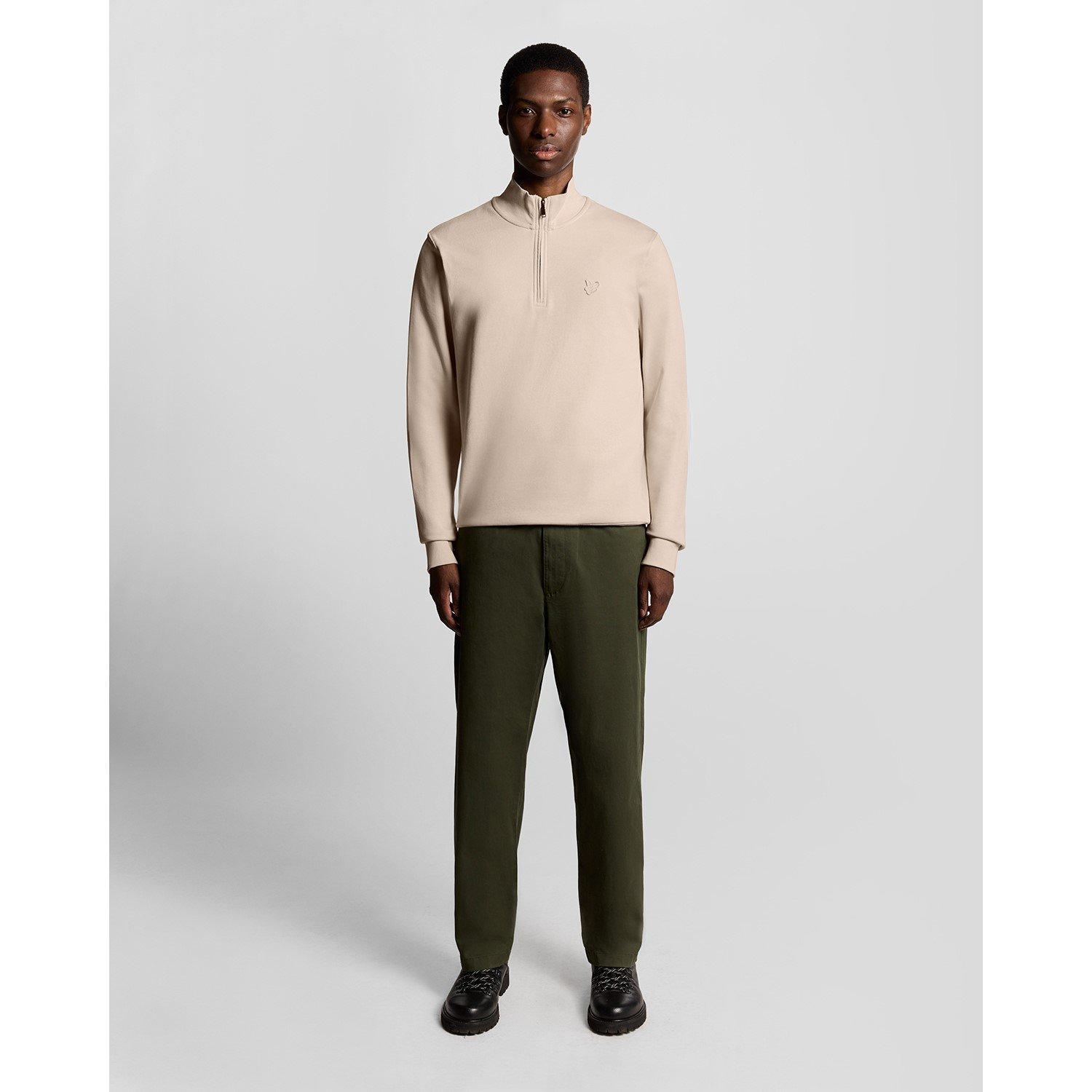 Pink Tint - Lyle and Scott - Men's Quarter Zip Fleece - 5