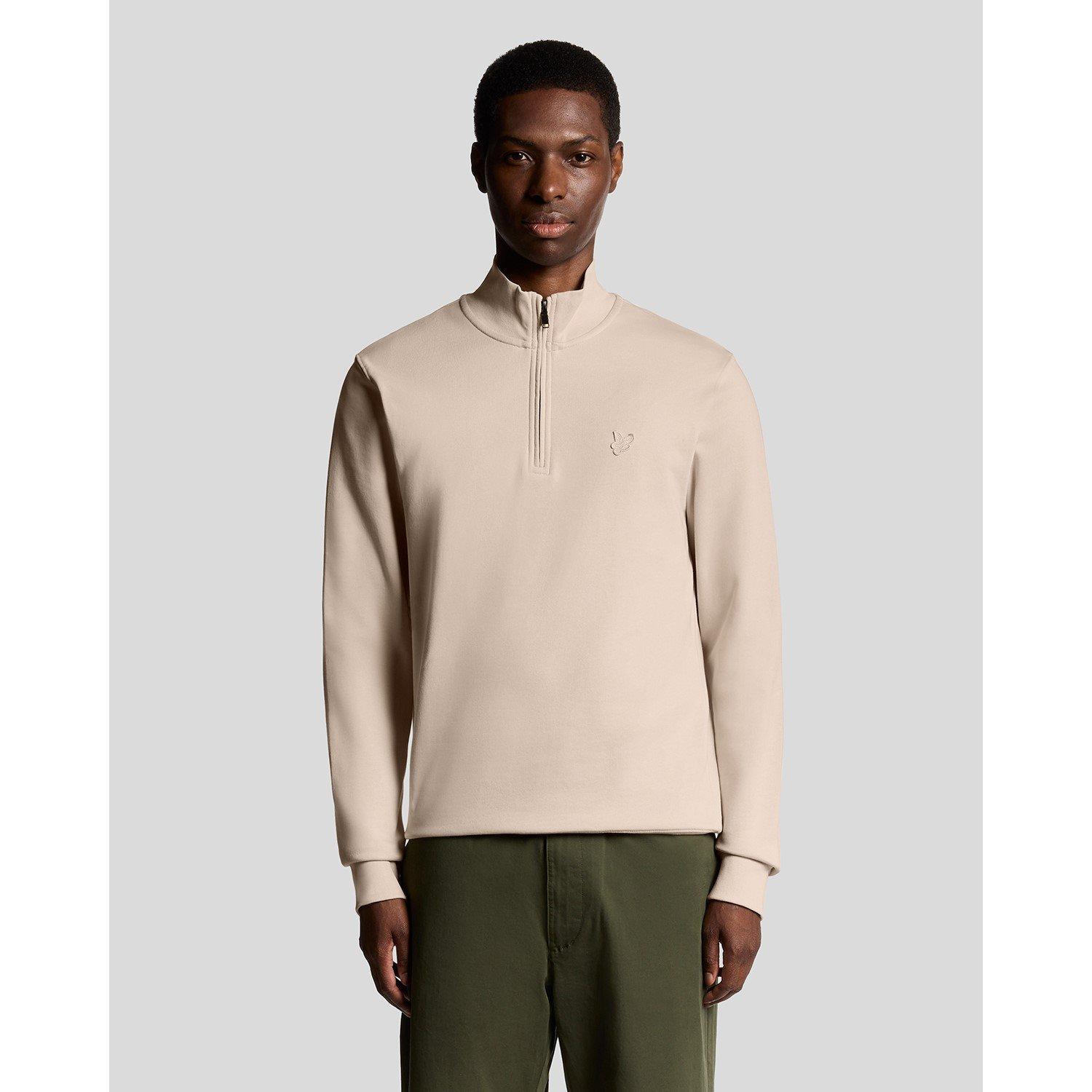Pink Tint - Lyle and Scott - Men's Quarter Zip Fleece - 6