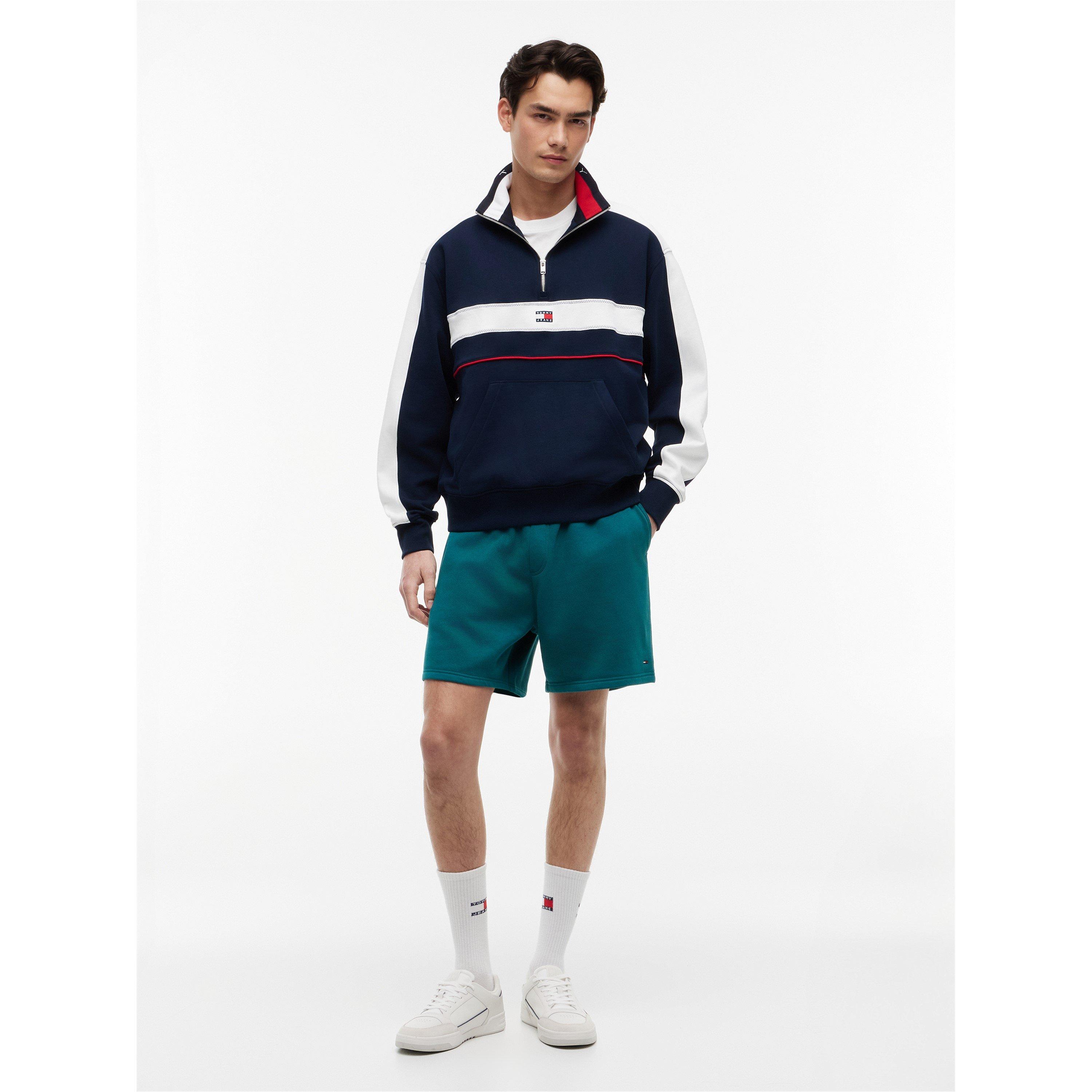 Nvy/Red/Wht - Tommy Jeans - Men's 1/4 Zip Fleece - 3