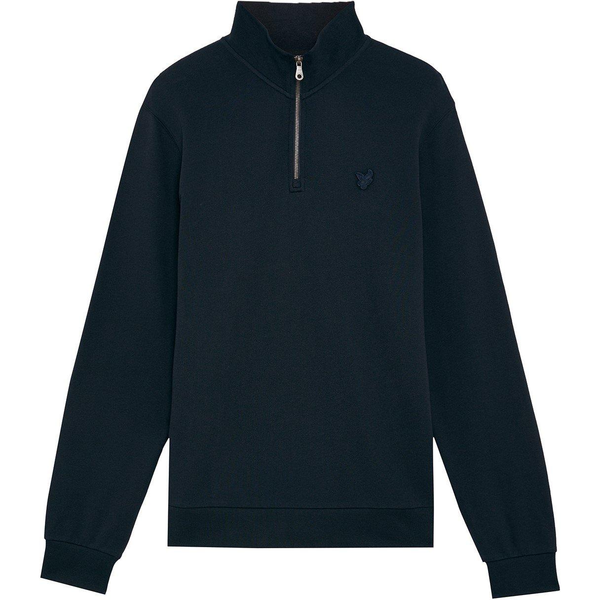 Lyle And Scott Men's Eagle Quarter Zip Fleece - Dark Navy - L