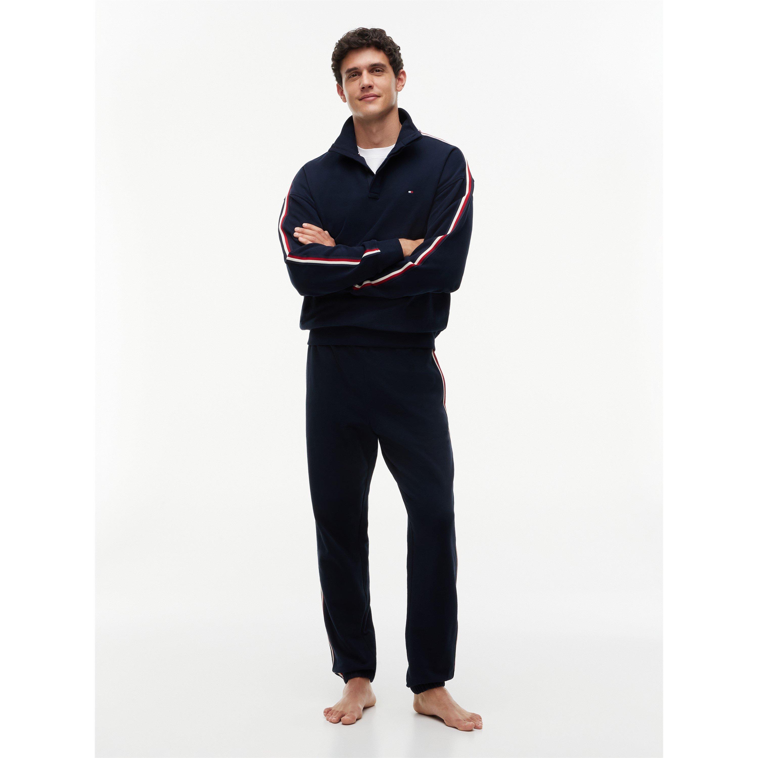 Navy Blue - Tommy Hilfiger - THB Glbl Stripe 1/2 Sn64 - 4