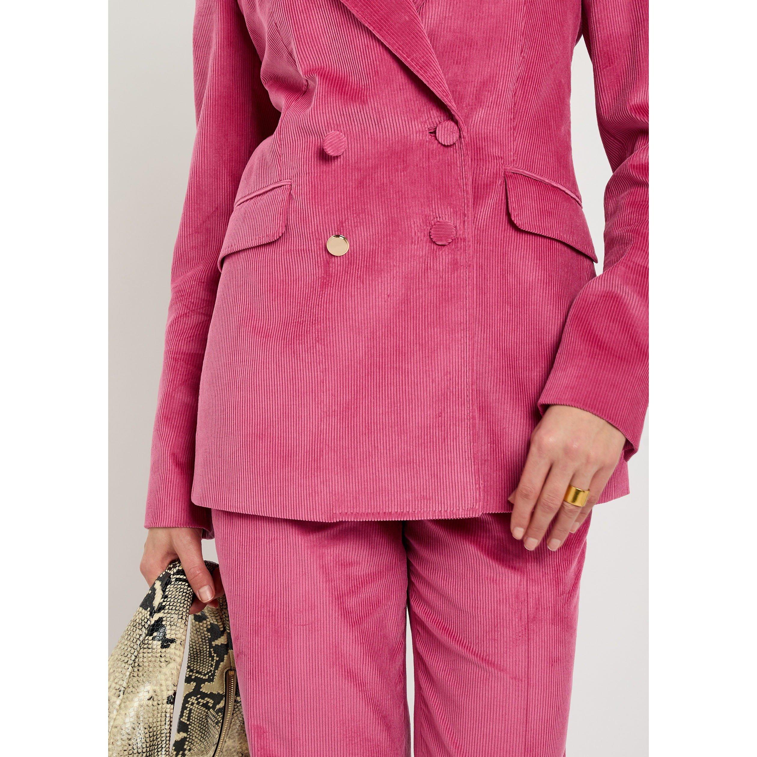 PINK - Gabriela Hearst - Women's Angela Cotton Double-Breasted Blazer - 4