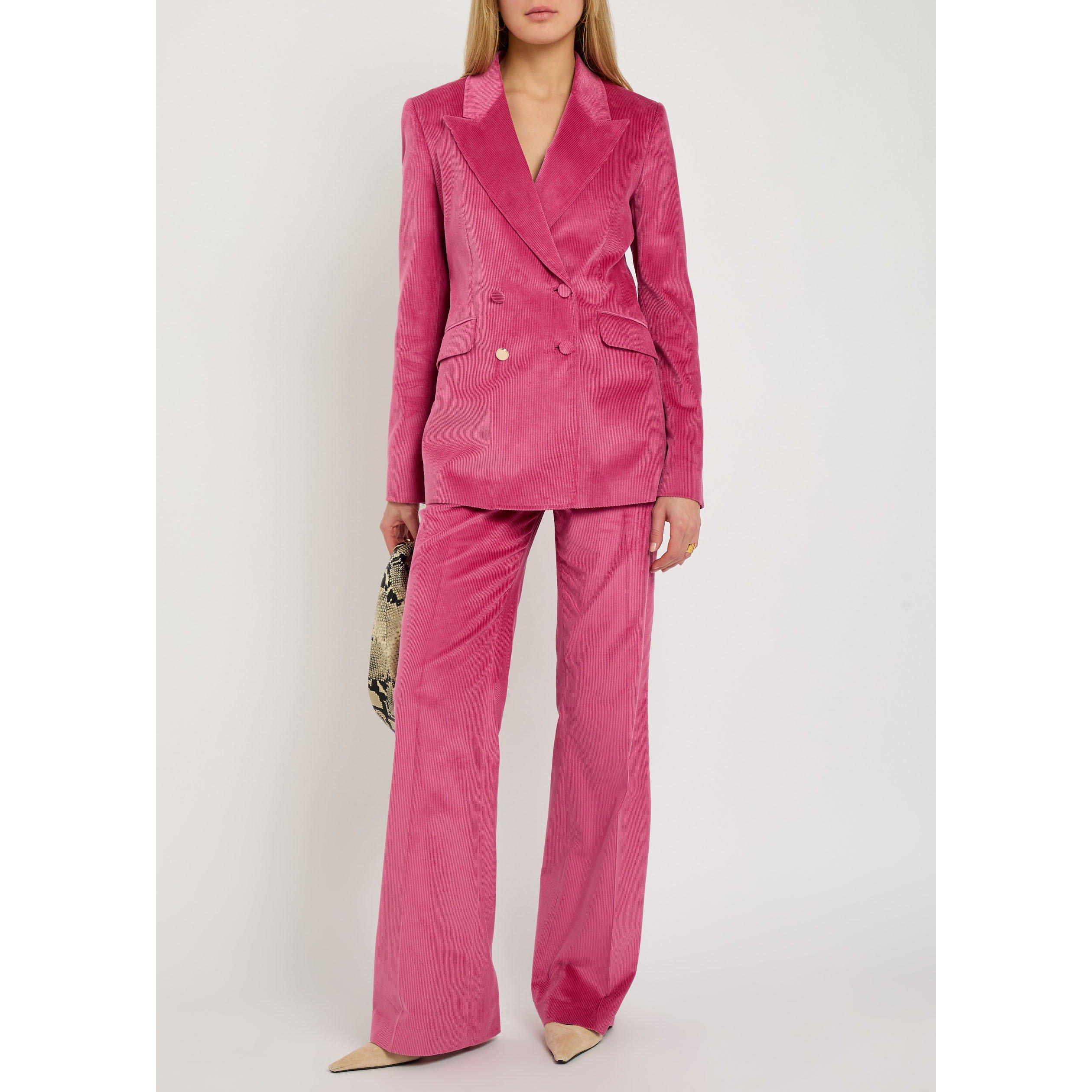 PINK - Gabriela Hearst - Women's Angela Cotton Double-Breasted Blazer - 5