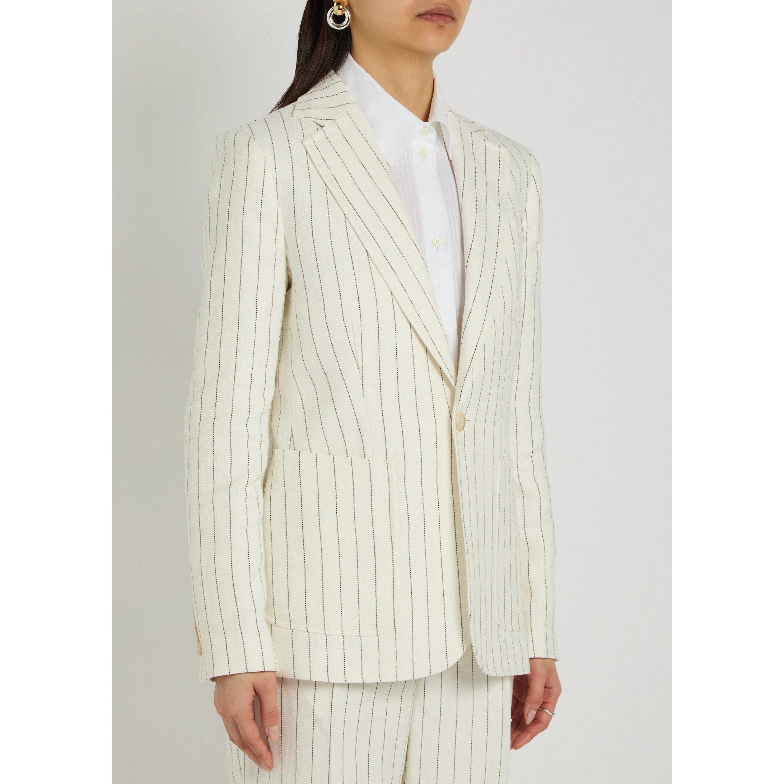 CREAM AND OTHER - Polo Ralph Lauren - W STRIPE BLAZER - 2