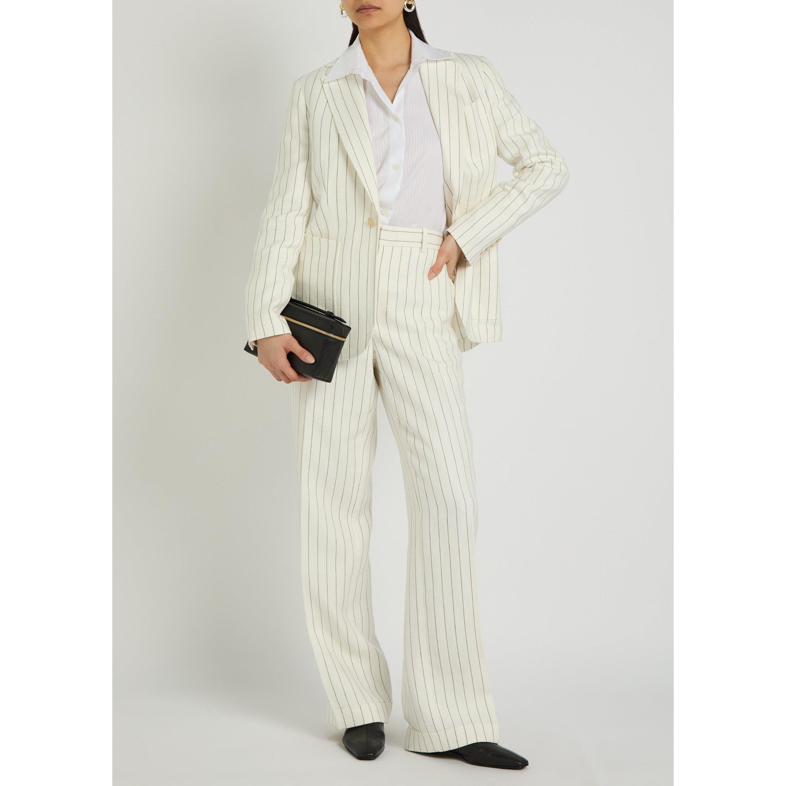 CREAM AND OTHER - Polo Ralph Lauren - W STRIPE BLAZER - 5