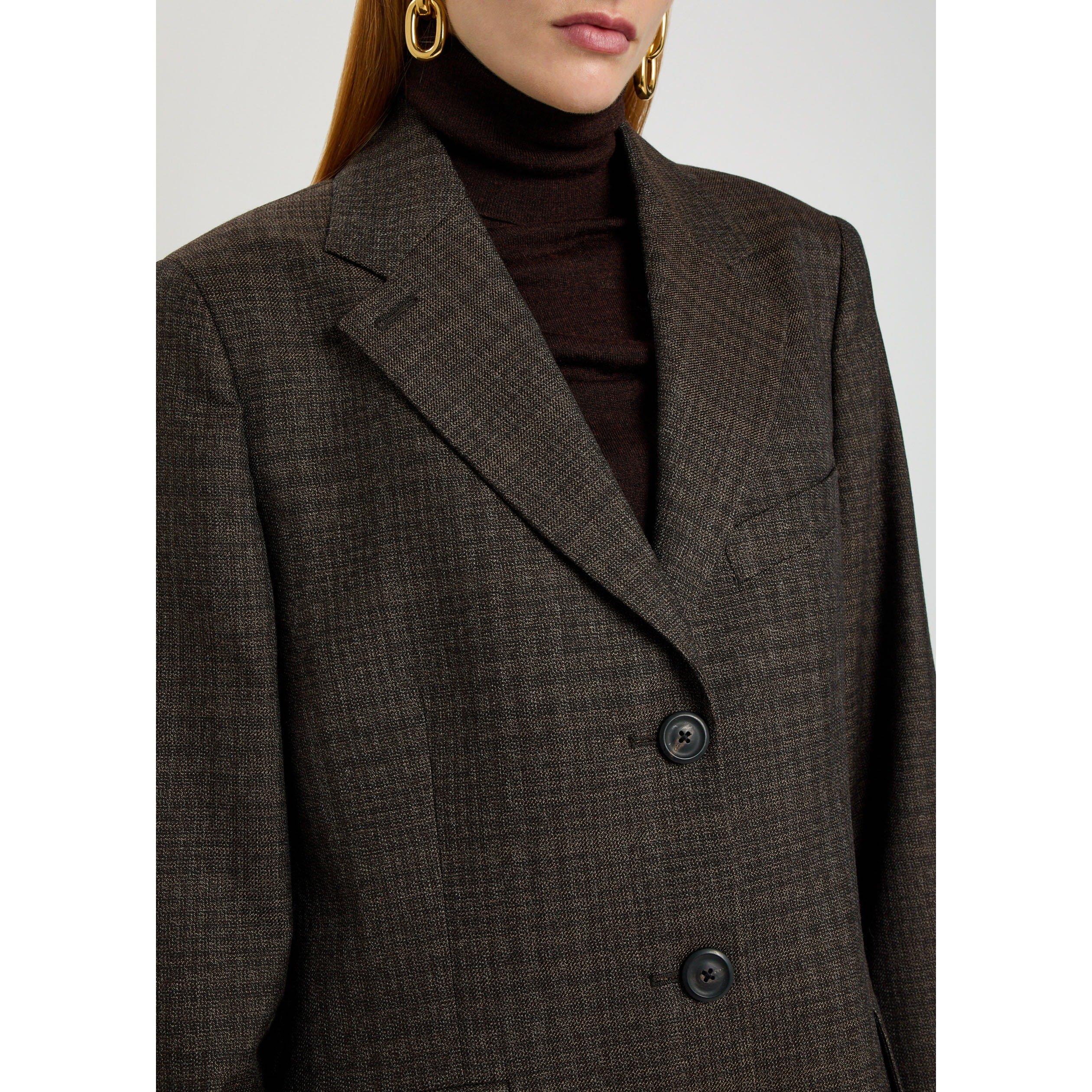 BROWN - Our Legacy - Women's JA Queens Wool Blazer - 4