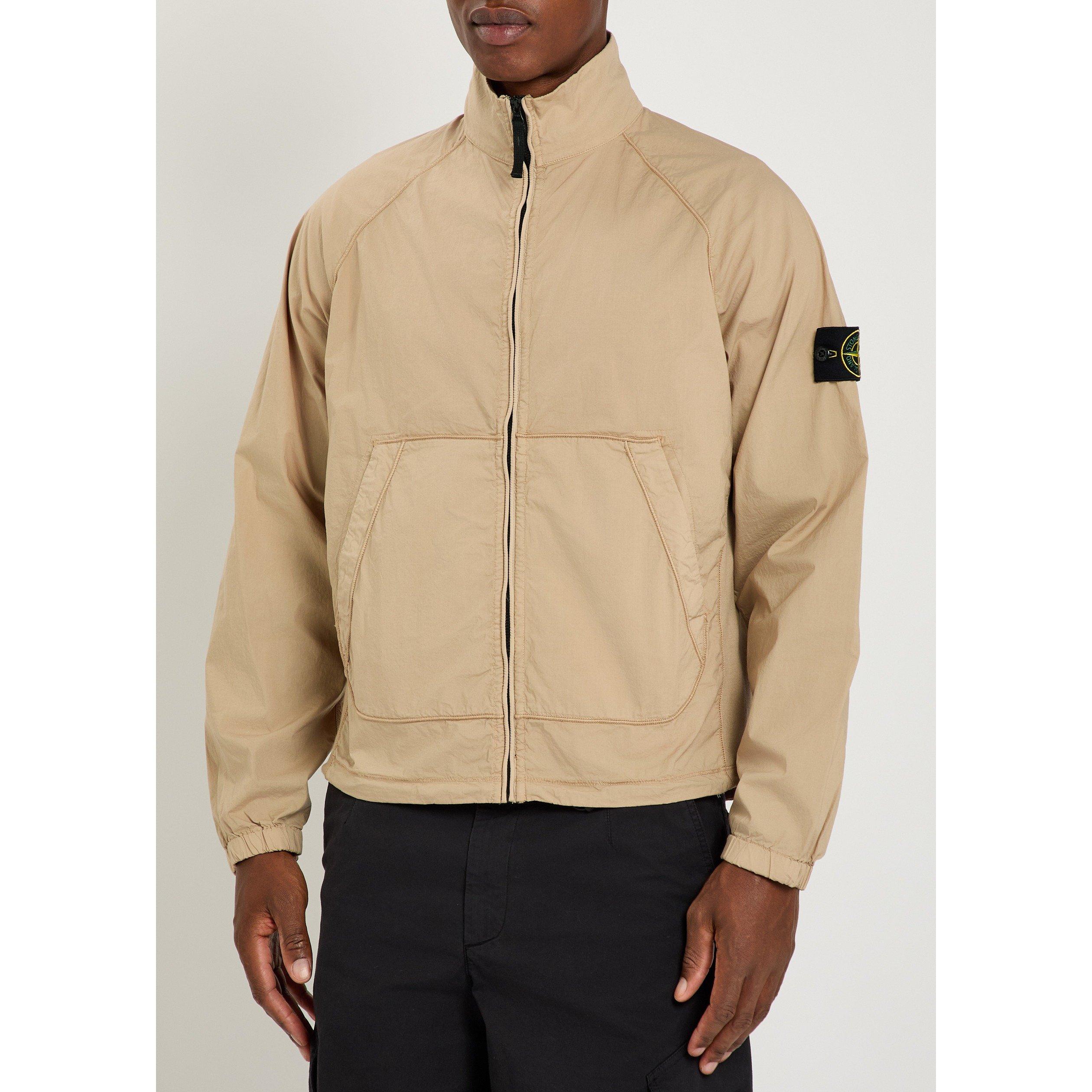 SAND - Stone Island - Men's SI Tela Zip Cotton Tracksuit Top - 2