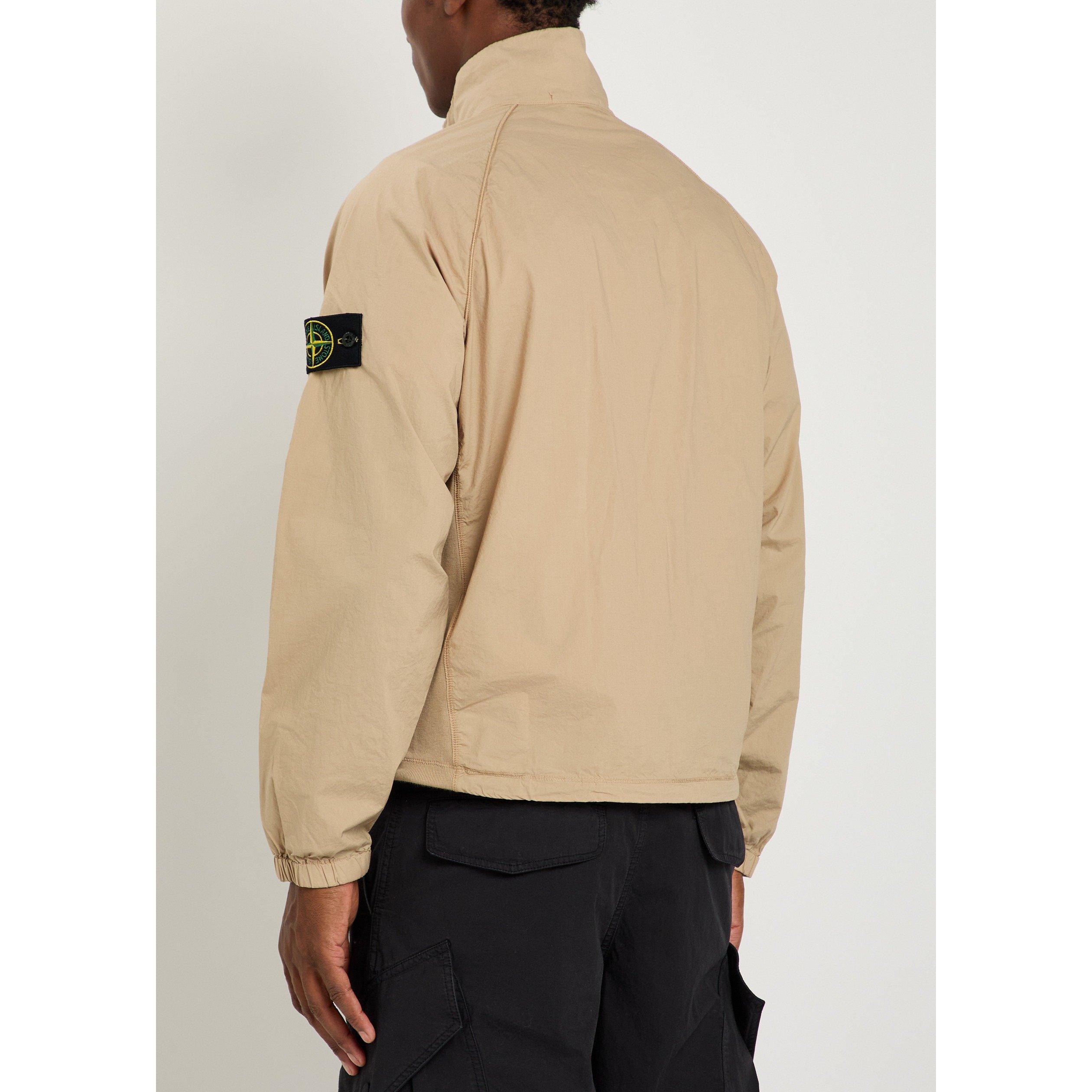 SAND - Stone Island - Men's SI Tela Zip Cotton Tracksuit Top - 3