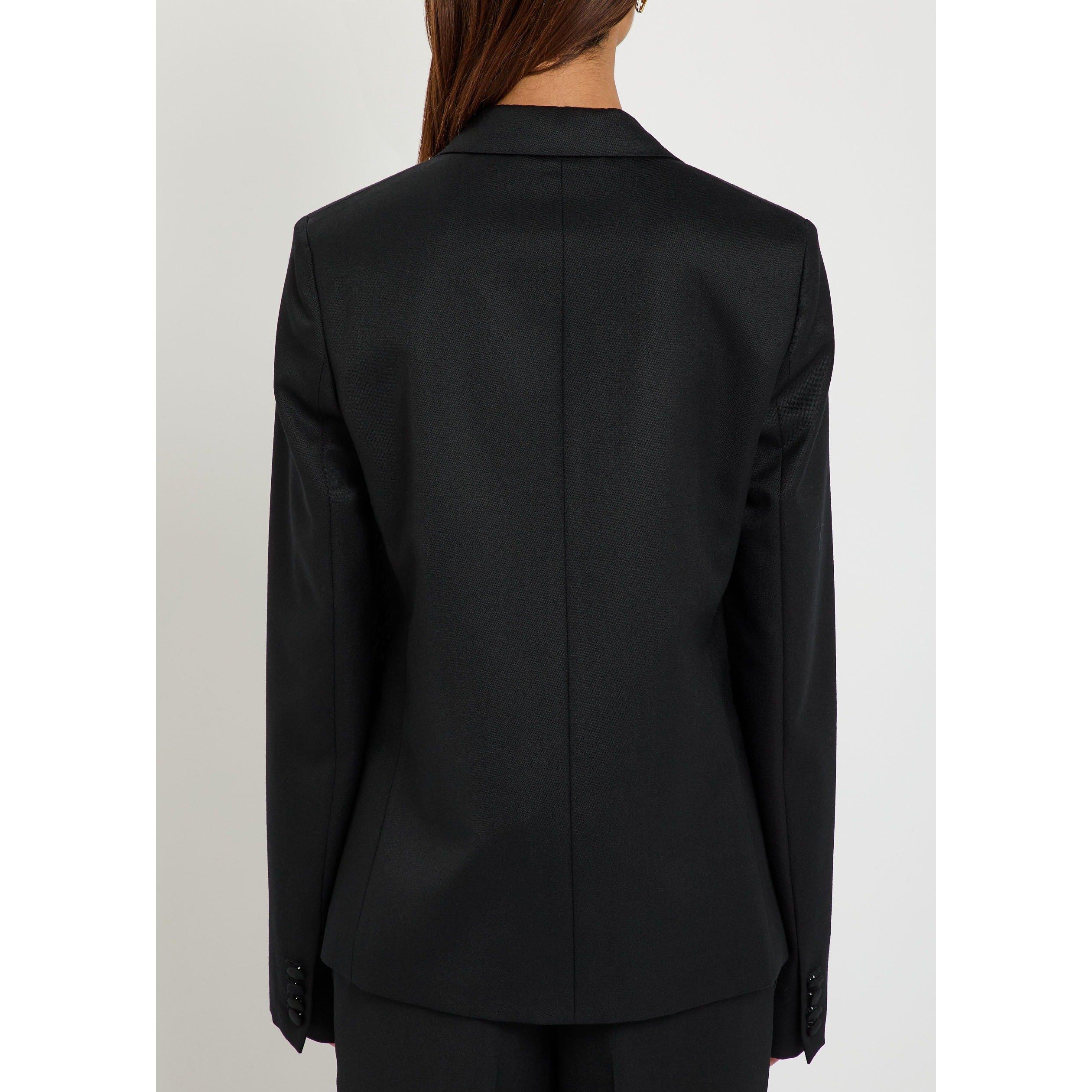 BLACK - JW Anderson - Women's Wool Tuxedo Blazer - 3