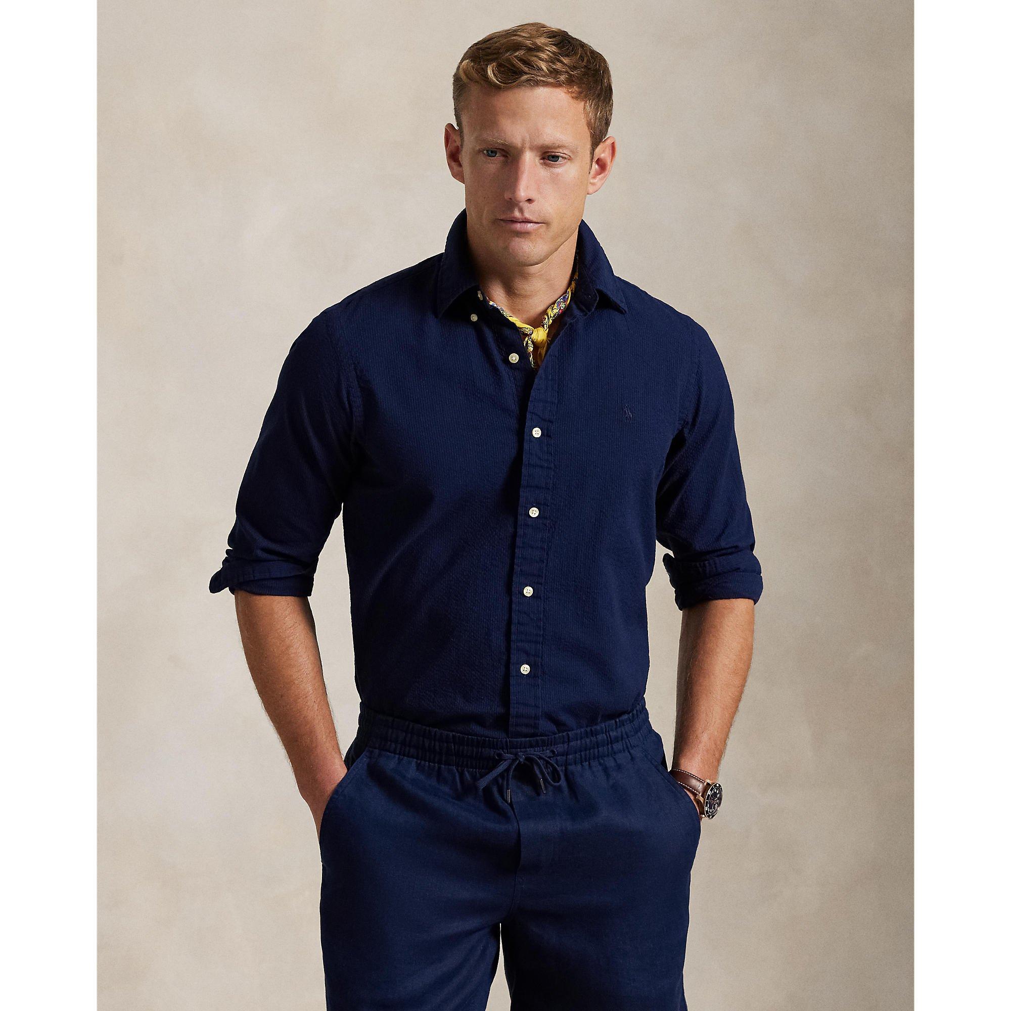 Astoria Navy - Polo Ralph Lauren - Plain Long Sleeve Shirt - 2