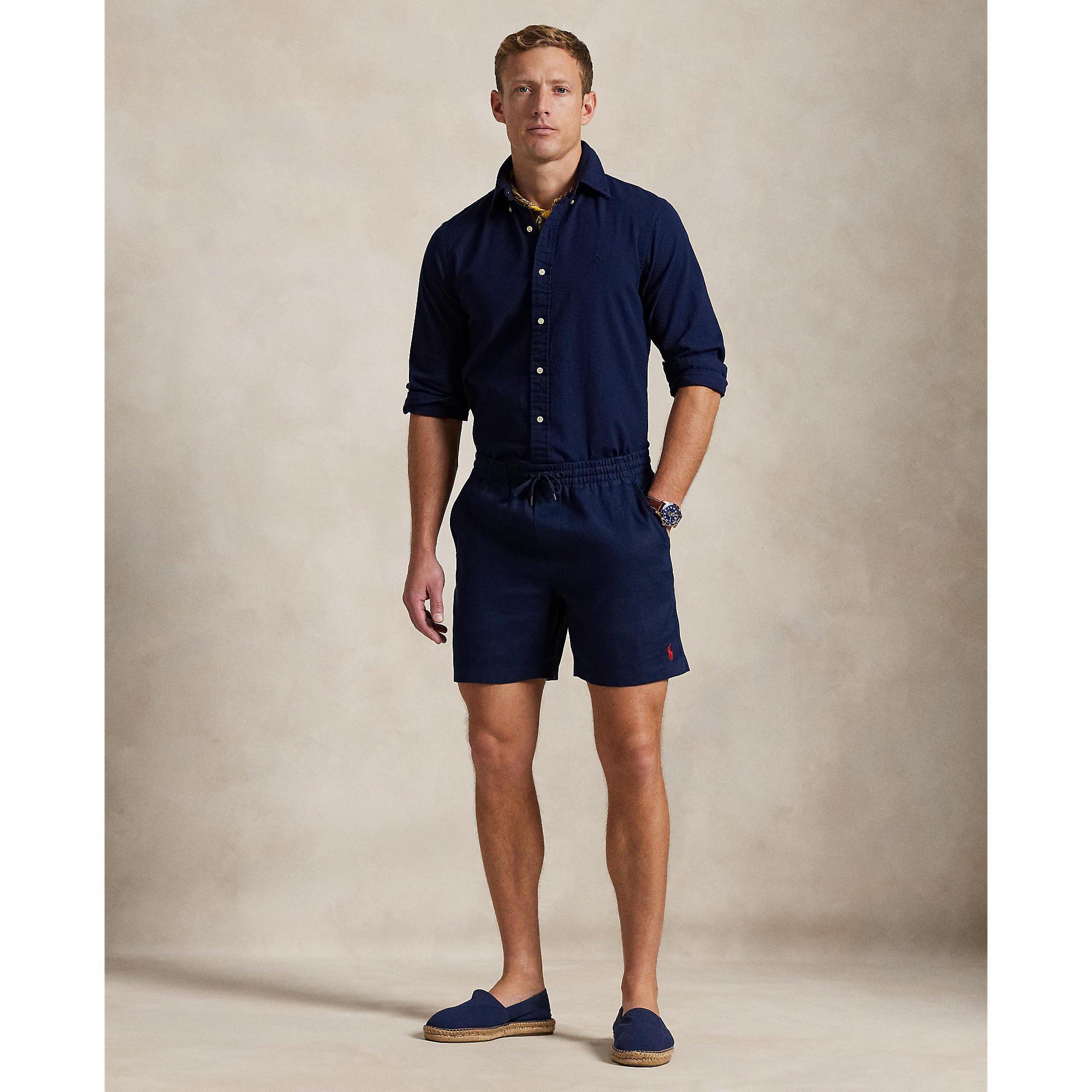 Astoria Navy - Polo Ralph Lauren - Plain Long Sleeve Shirt - 5