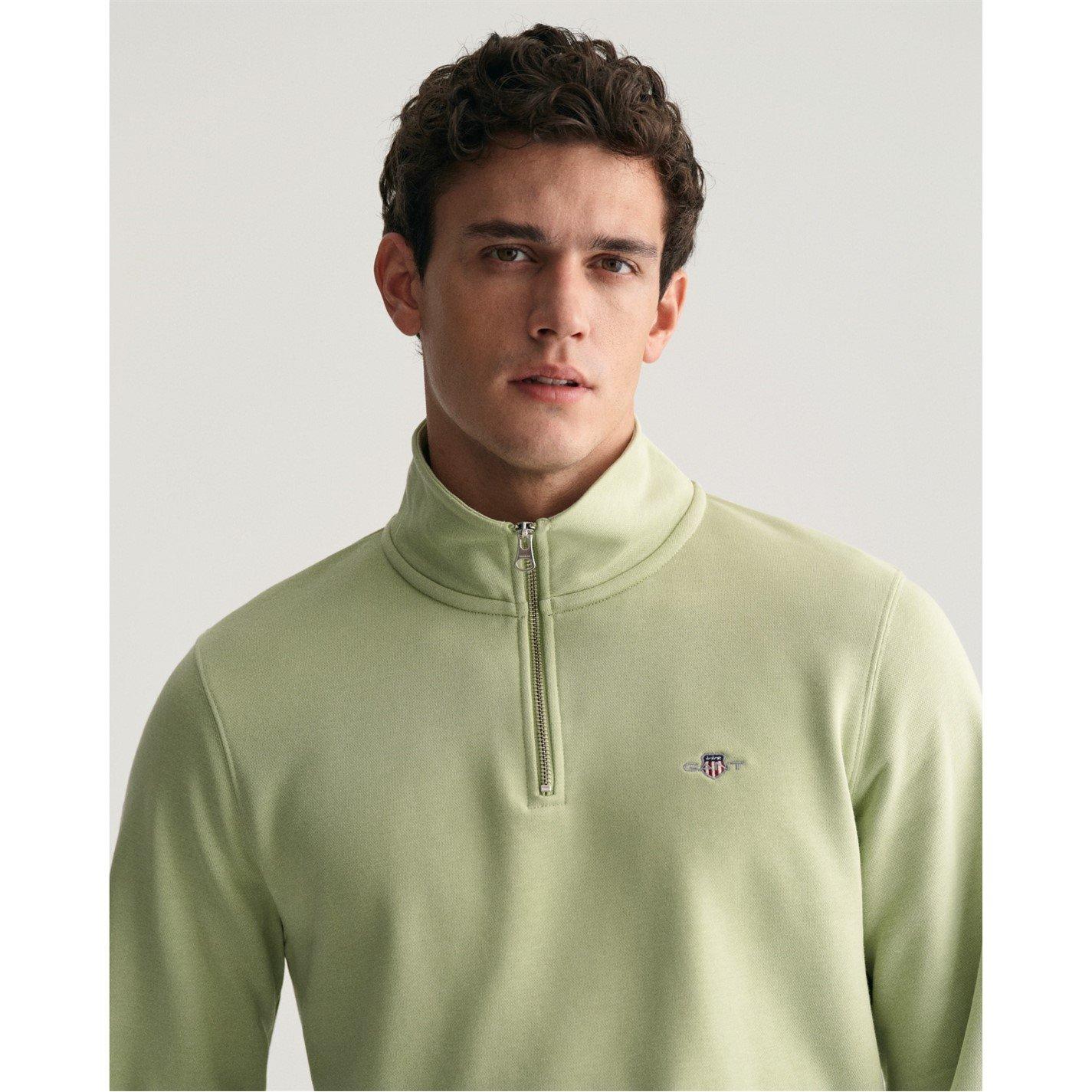 Milky Matcha - Gant - Shield Half-Zip Sweatshirt - 2