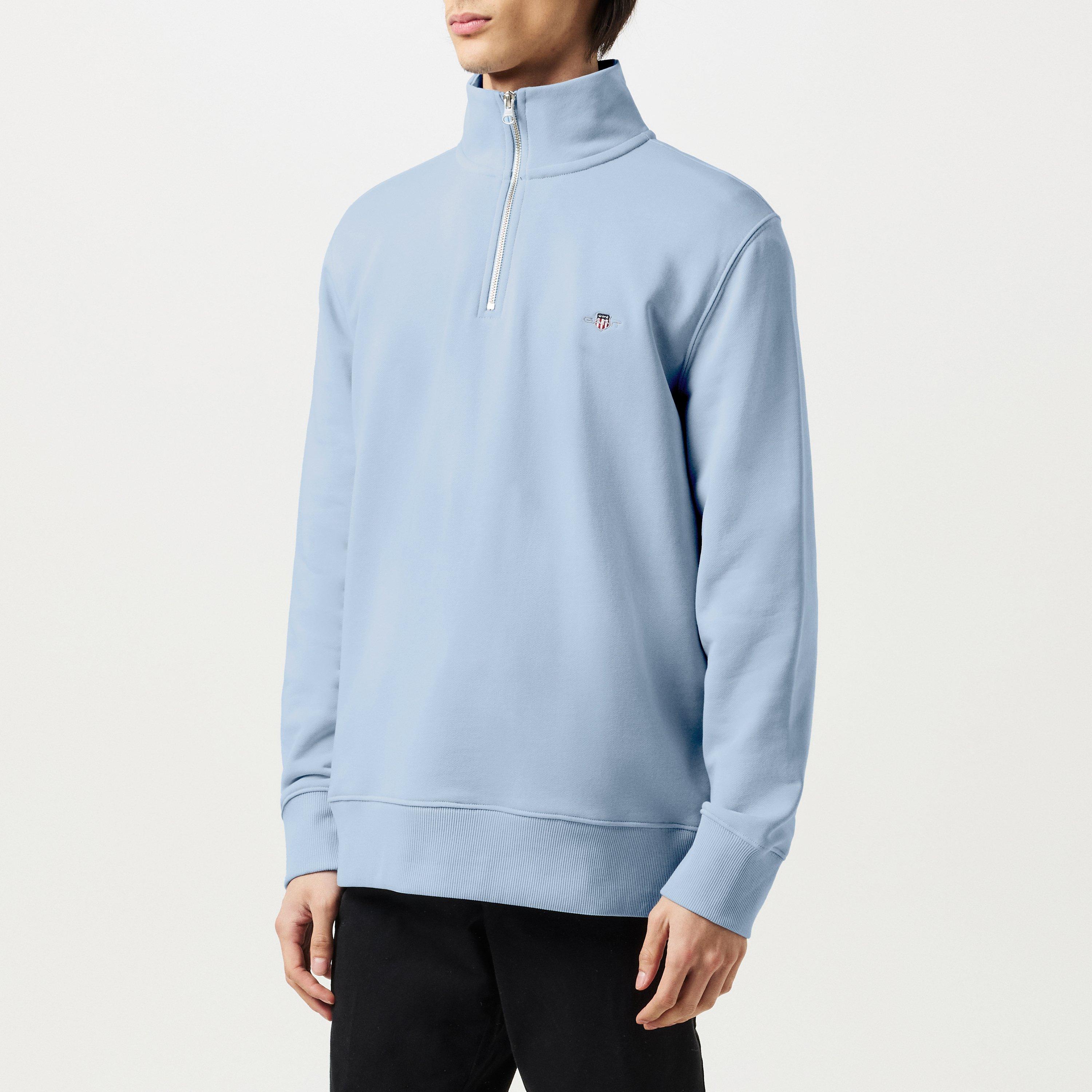 Fresh Blue - Gant - Shield Half-Zip Sweatshirt - 3