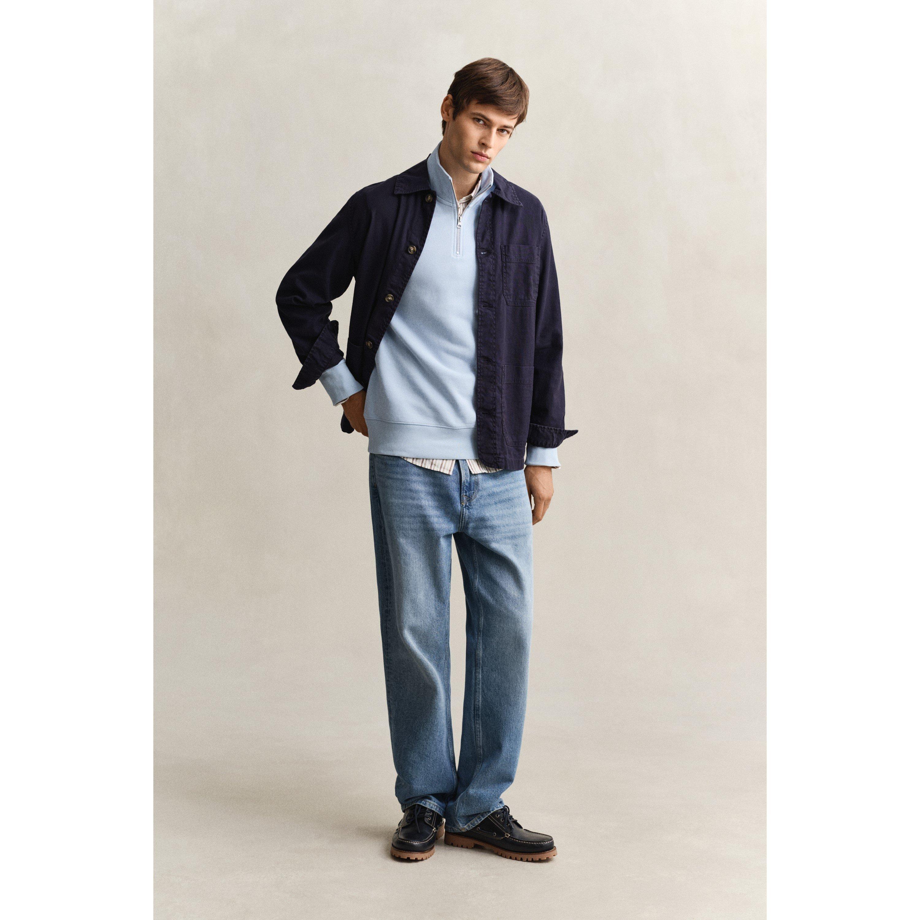 Fresh Blue 457 - Gant - Shield Half-Zip Sweatshirt - 4