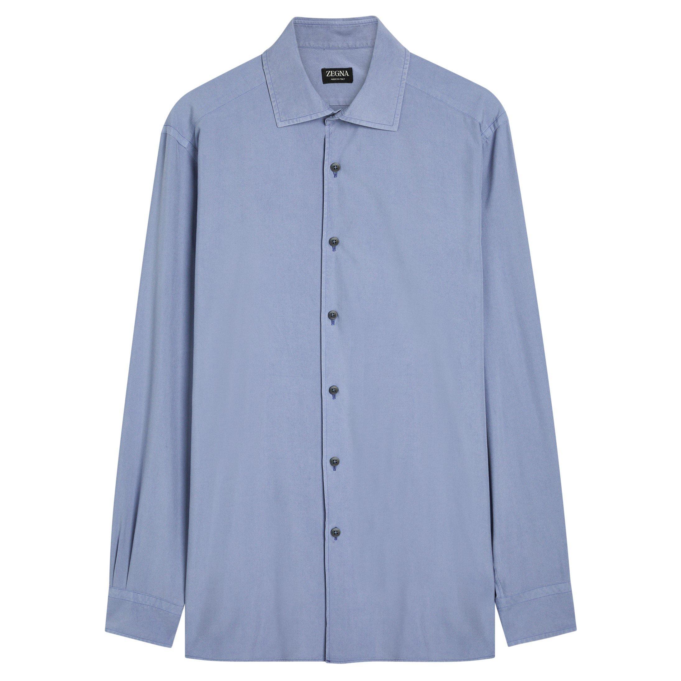 PURPLE - Zegna - ZEGNA PURE SILK SHIRT - 1