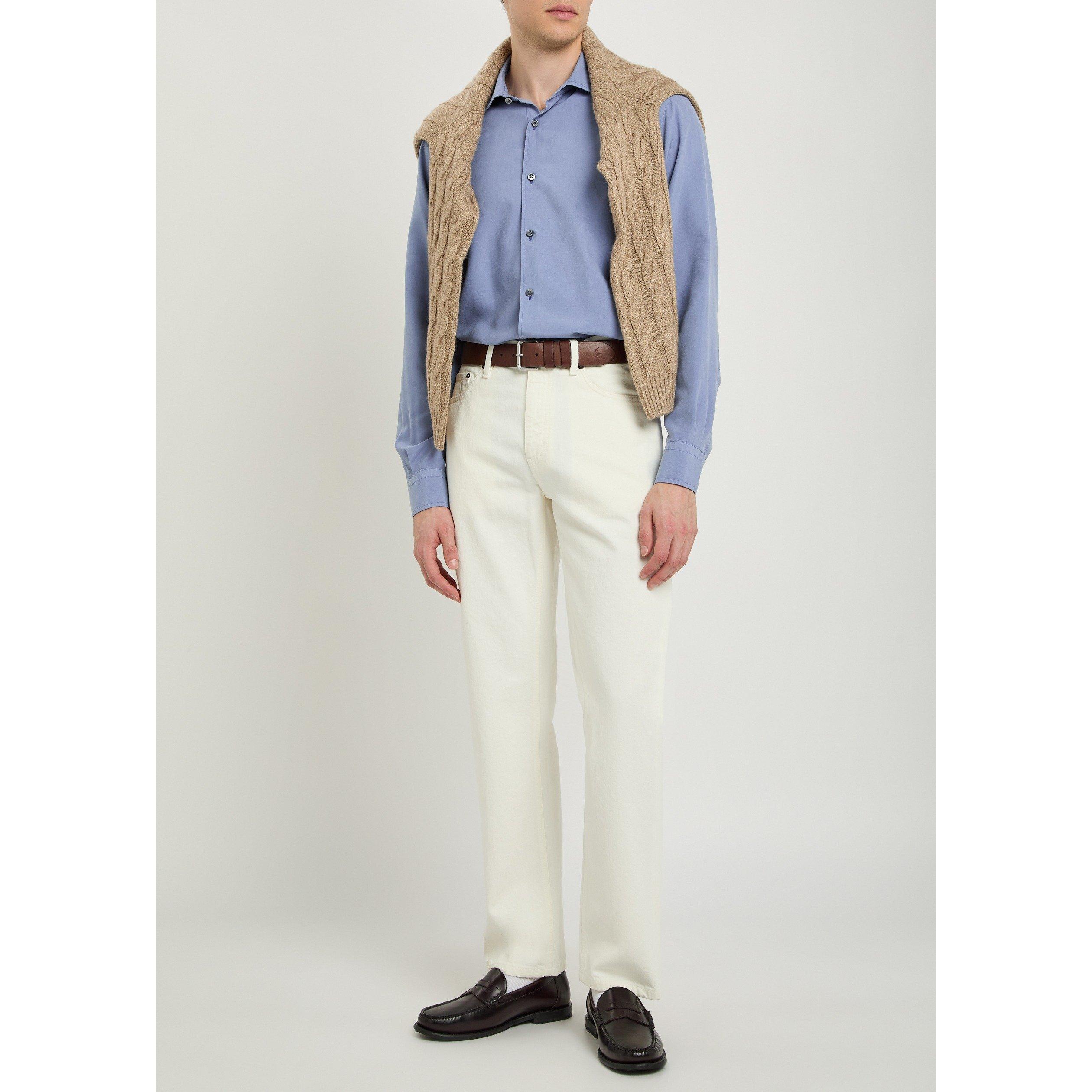 PURPLE - Zegna - ZEGNA PURE SILK SHIRT - 5