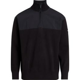 Calvin Klein Mix Media Quarter Zip