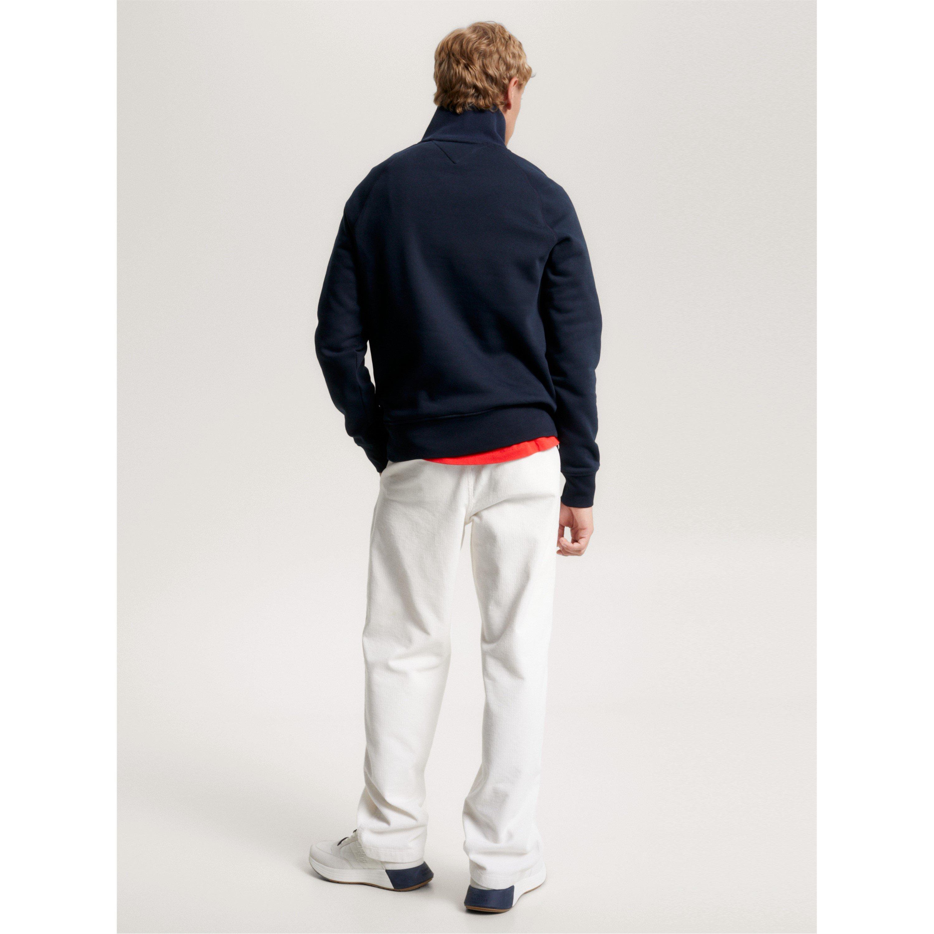 Desert Sky DW5 - Tommy Hilfiger - Mixed Media Half Zip Fleece Top - 4