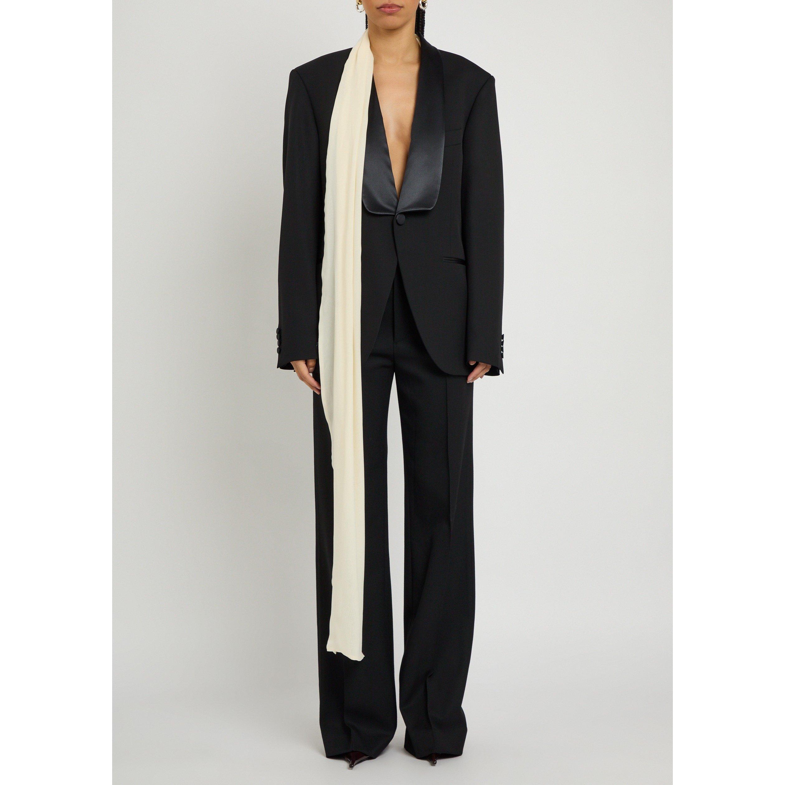 BLACK - Armarium - J RANIA SMOKING JACKET IN VIRG - 2