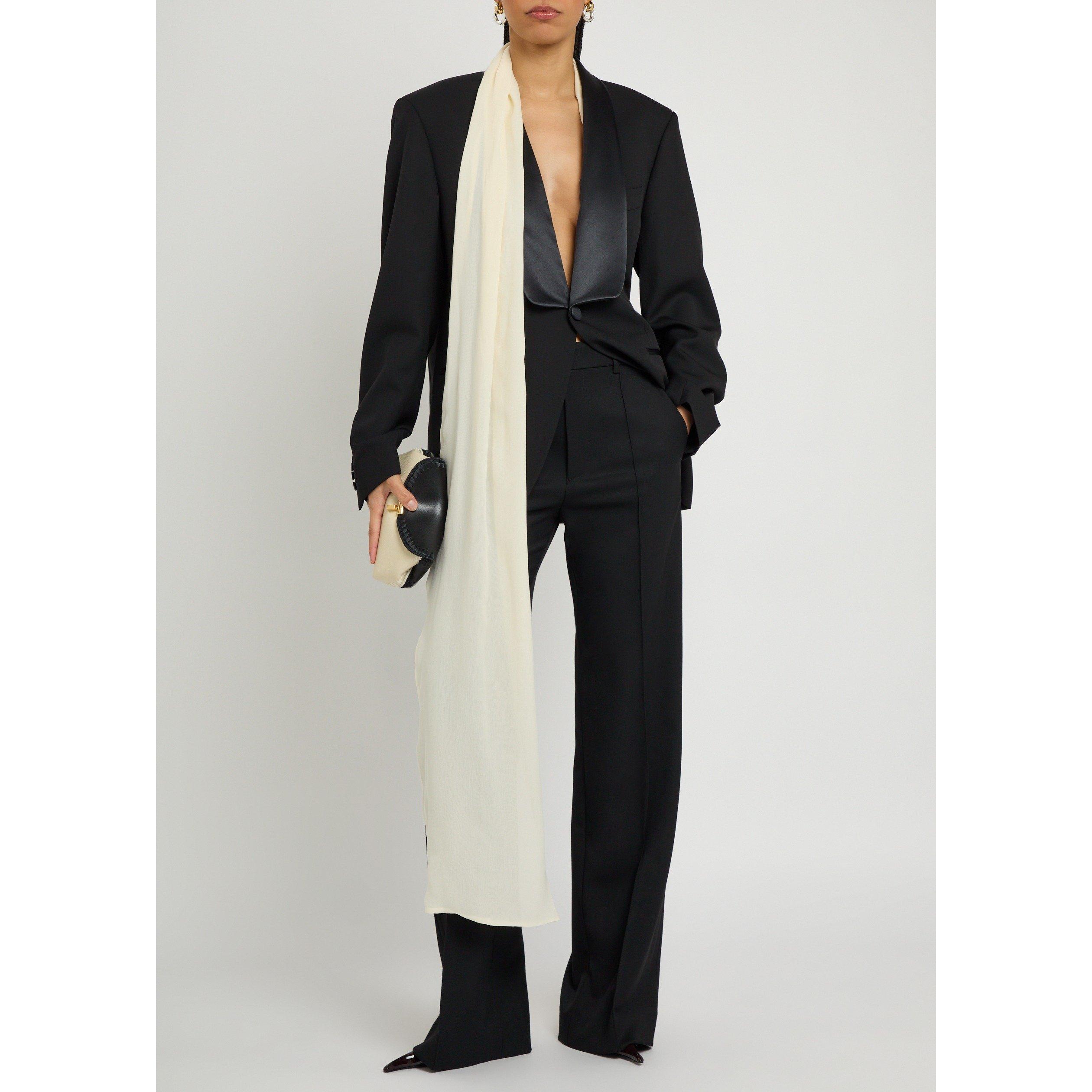 BLACK - Armarium - J RANIA SMOKING JACKET IN VIRG - 5