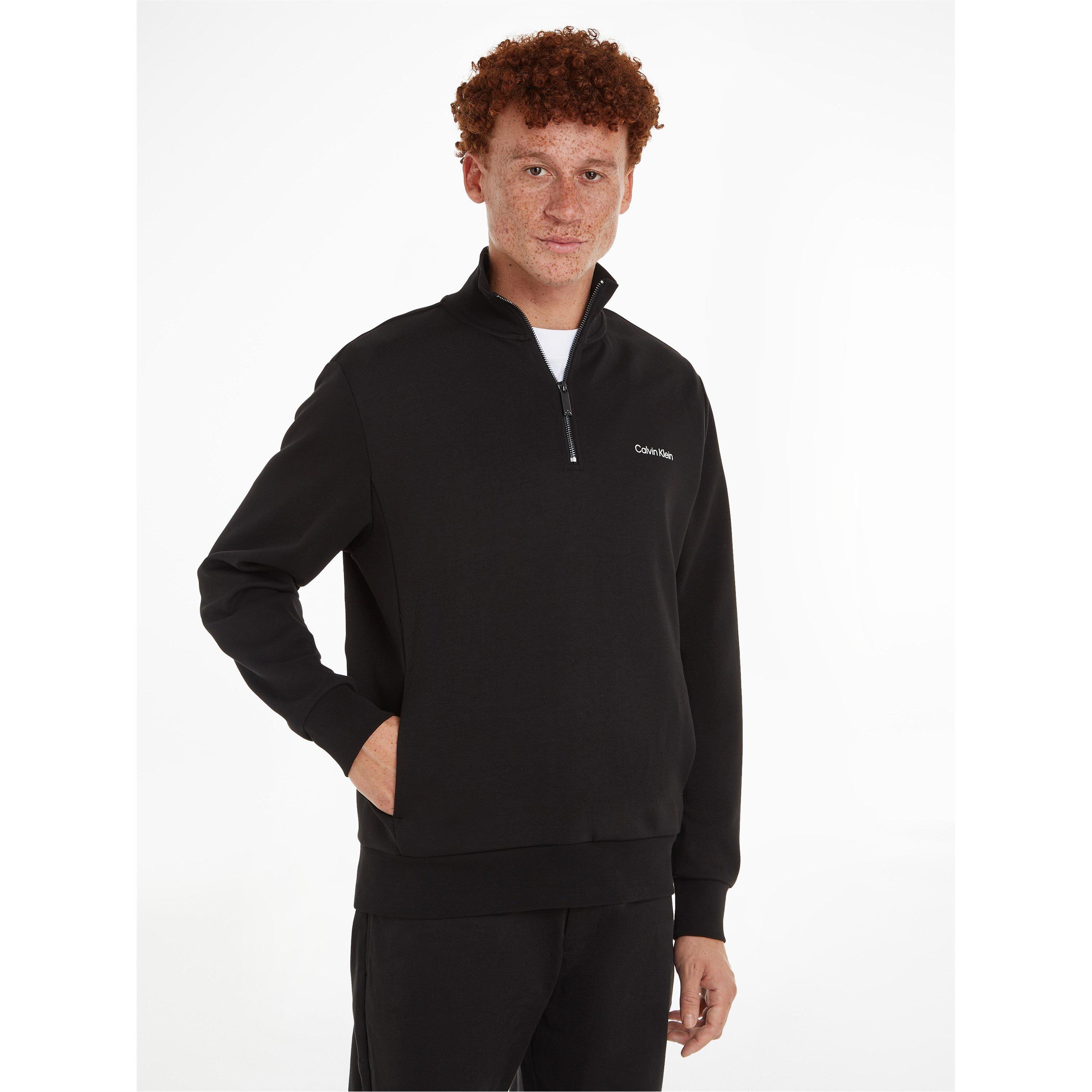Ck Black - Calvin Klein - Men's Micro Logo quarter Zip Fleece - 2