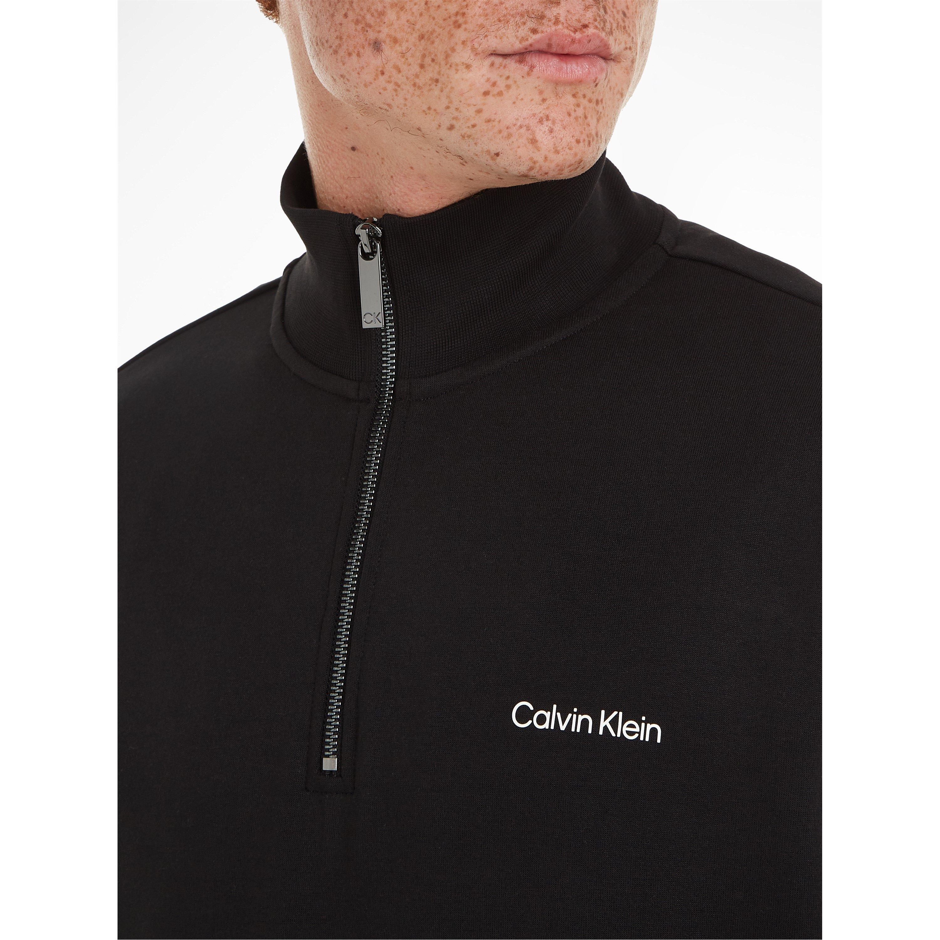 Ck Black - Calvin Klein - Men's Micro Logo quarter Zip Fleece - 3