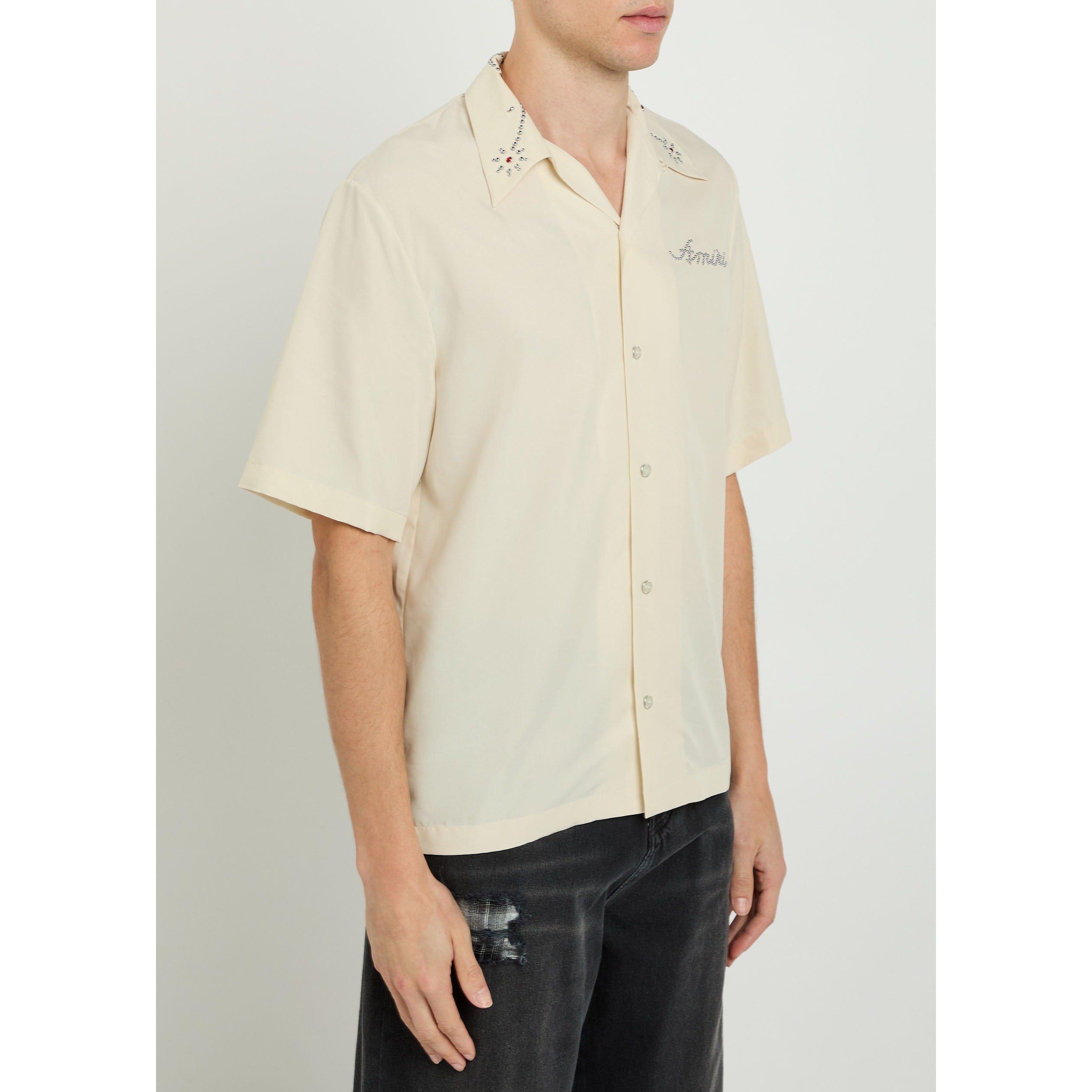 IVORY - Amiri - AMIRI STUD CAMP SHIRT - 2