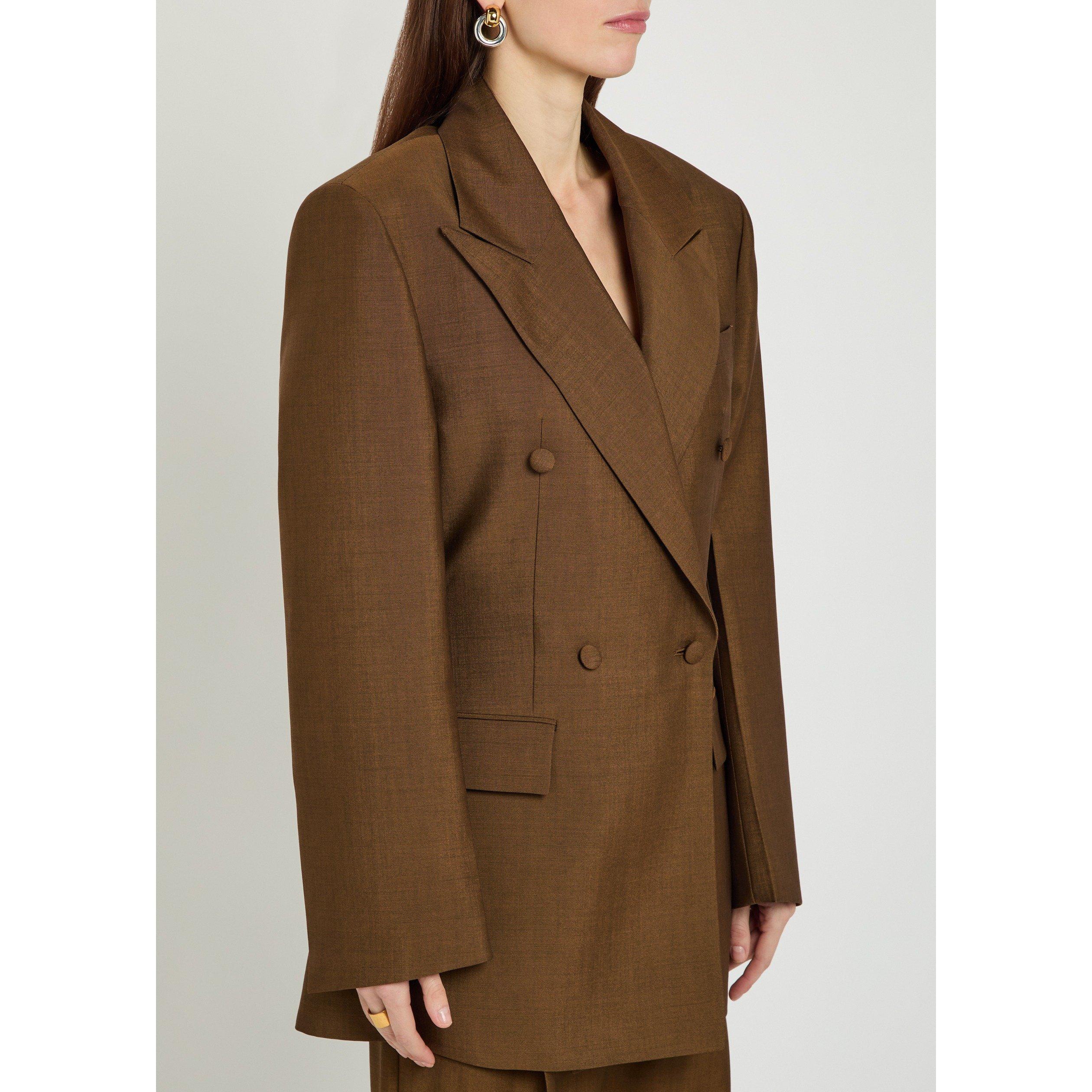 BROWN - Rohe - Double-breasted hourglass blaz - 2