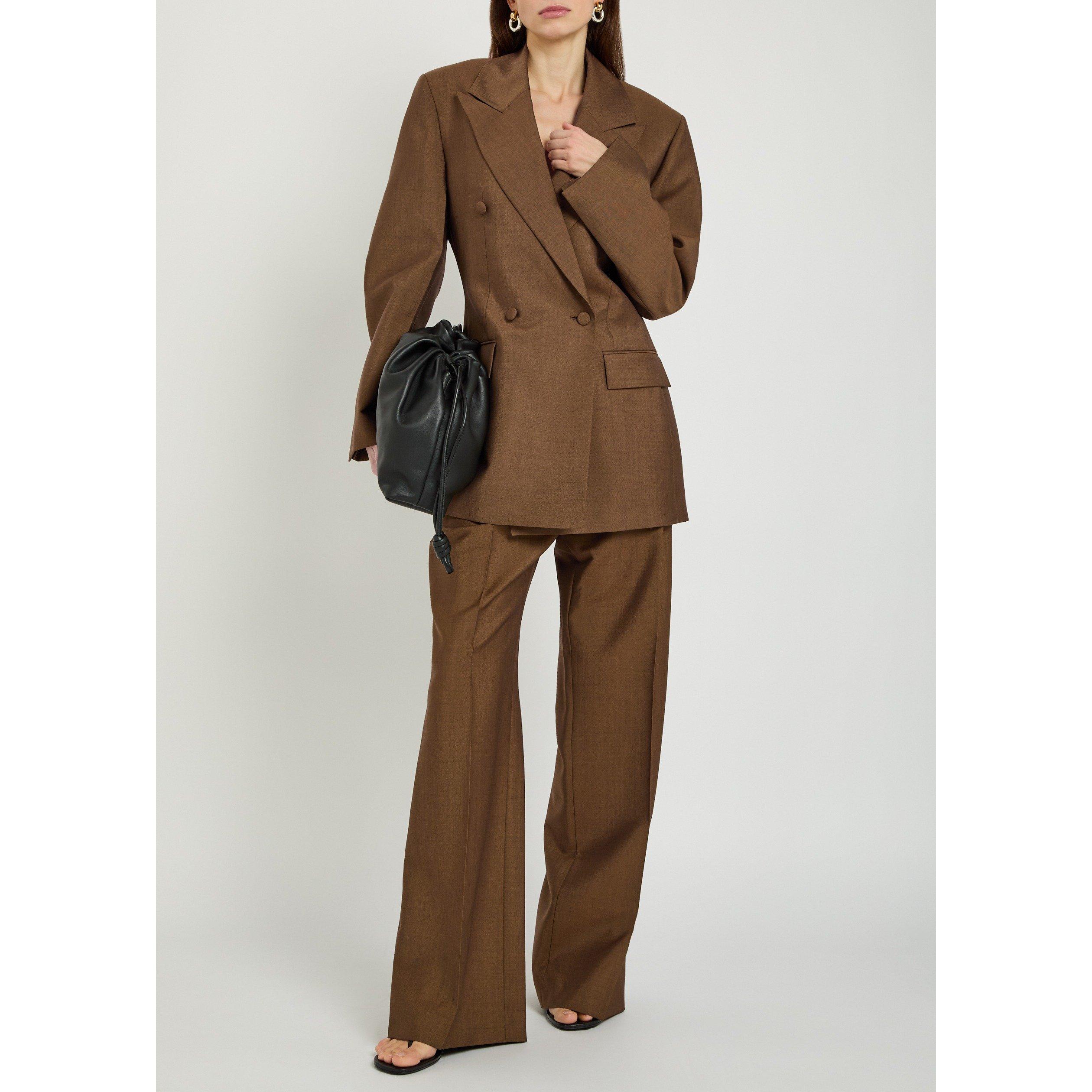 BROWN - Rohe - Double-breasted hourglass blaz - 5