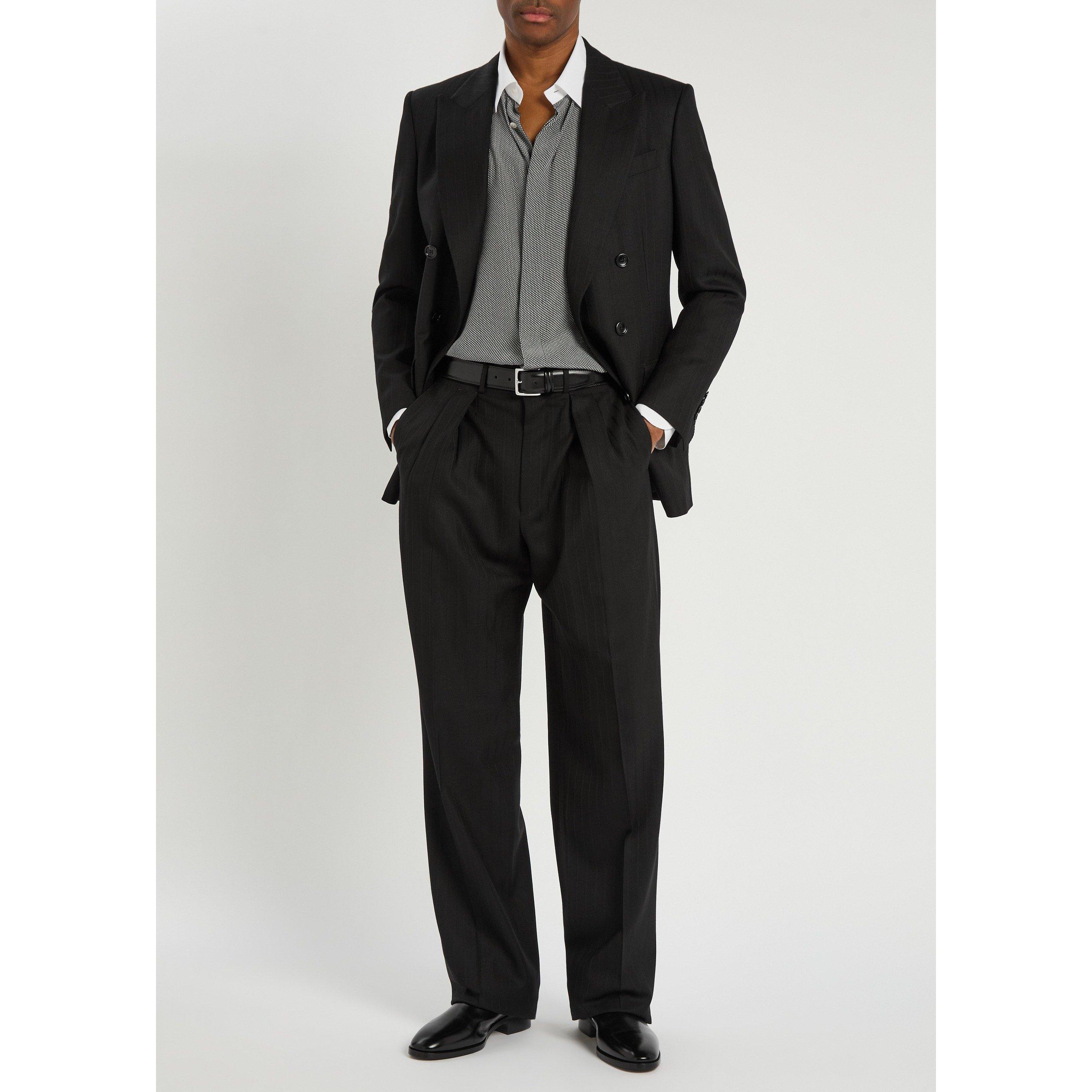 BLACK AND WHITE - Tom Ford - TF SHARKSKIN PRINT CONTRAST SH - 5
