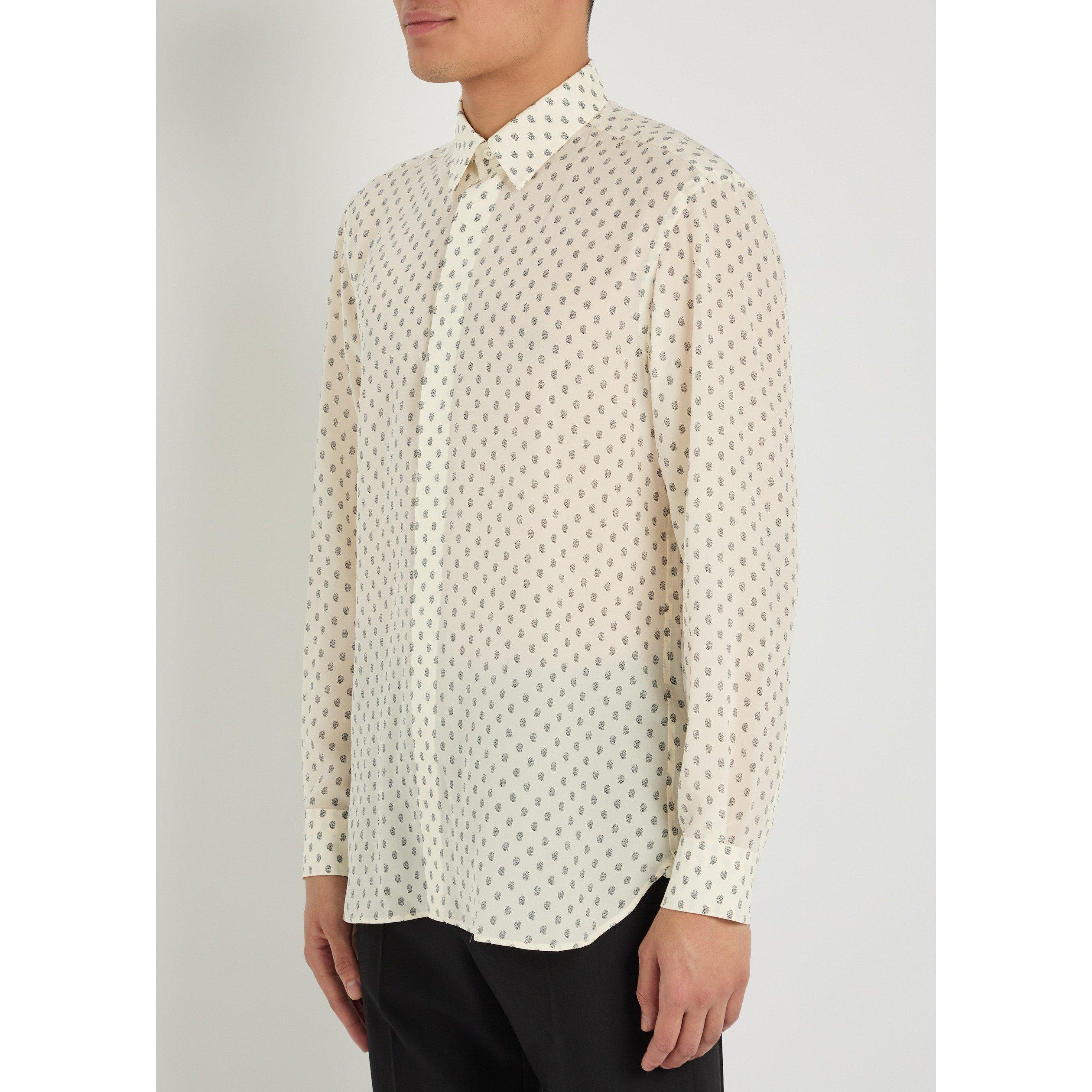 WHITE AND BLUE - Tom Ford - TF PAISLEY PRINT FLUID SHIRT - 2