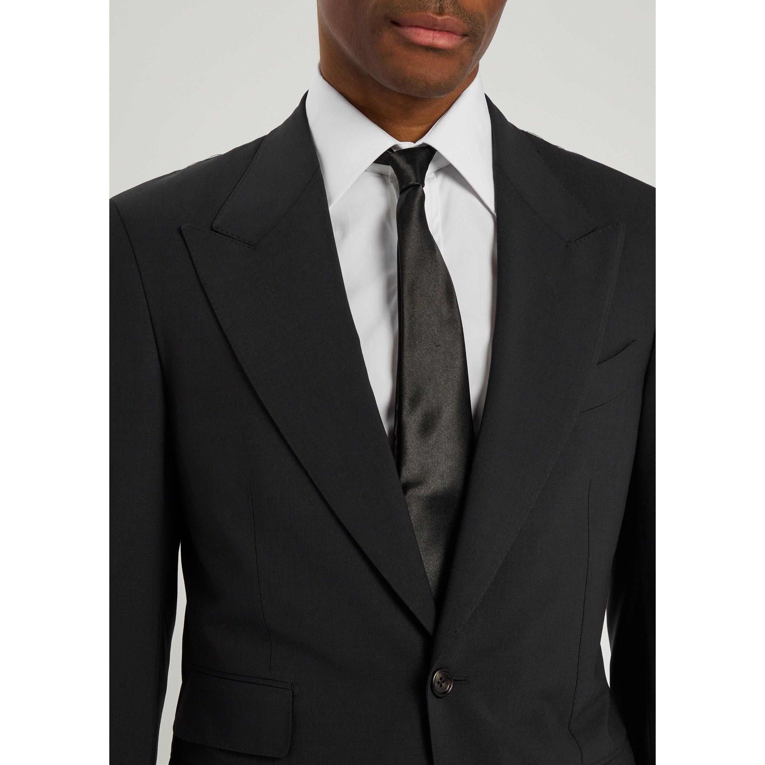 WHITE - Tom Ford - Men's Cotton Long-Sleeve Slim-Fit Shirt - 4