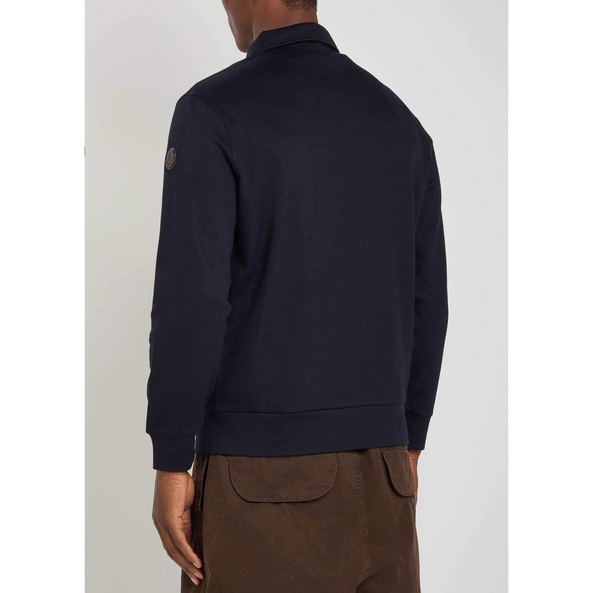 NAVY - Moncler - MON 1/4 ZIP CREW - 3