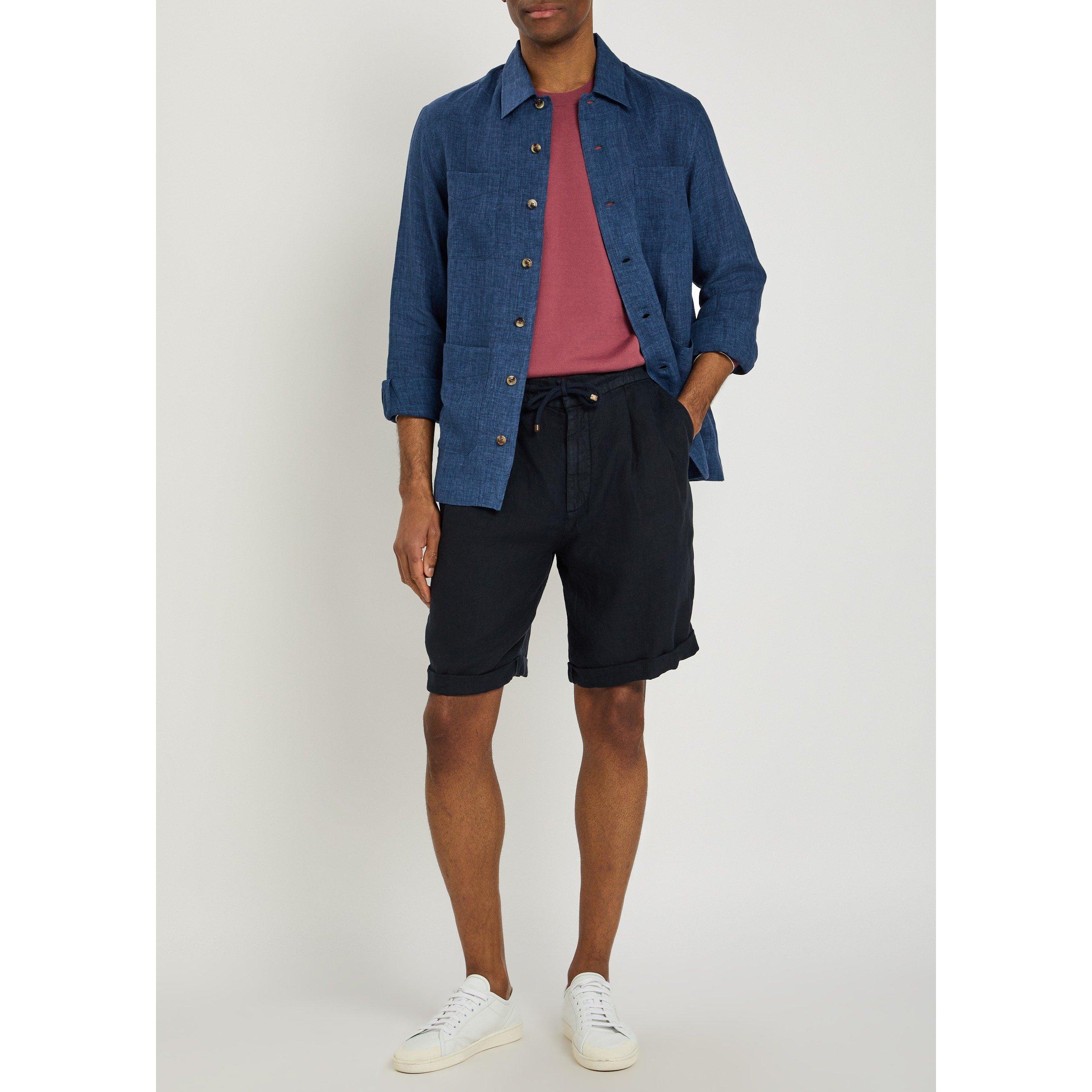 NAVY - Brunello Cucinelli - BC DYED BERMUDA - 5