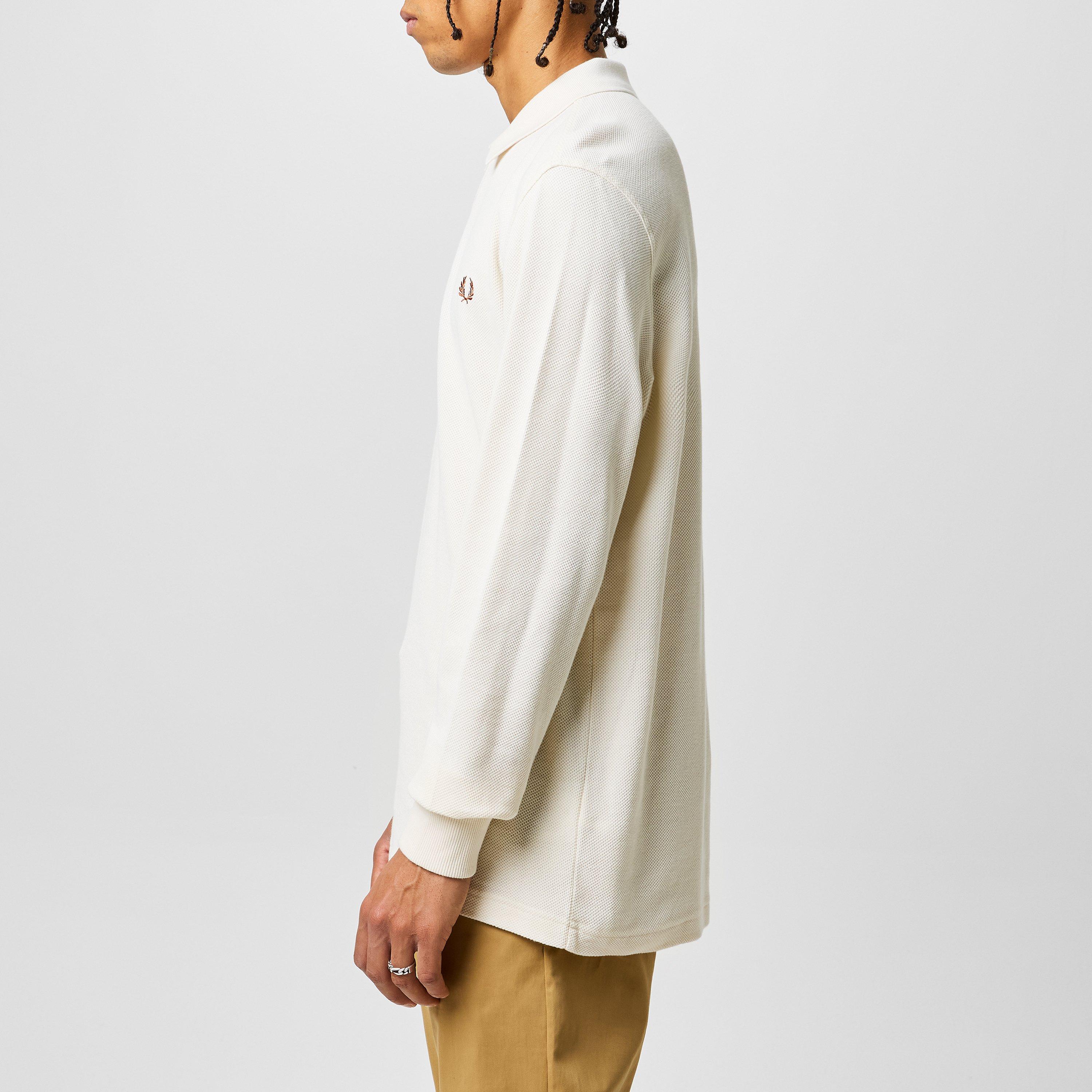 Fred Perry | Men's Honeycomb Long-Sleeve Polo Shirt | Long Sleeve