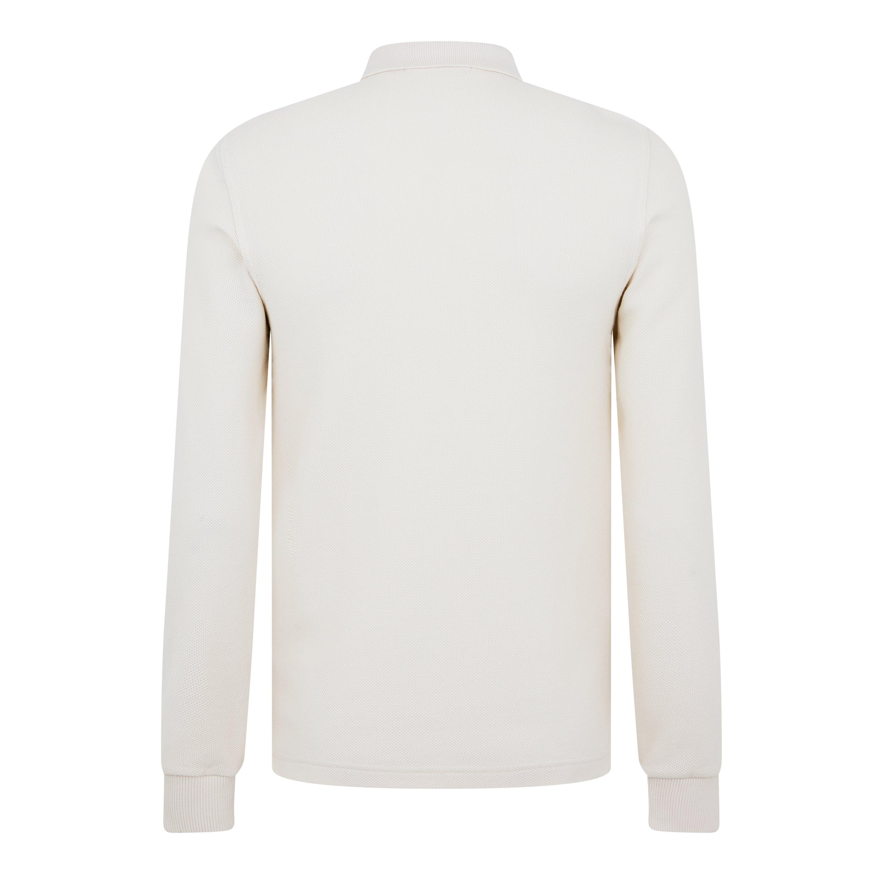 Ecru 560 - Fred Perry - Men's Honeycomb Long-Sleeve Polo Shirt - 6