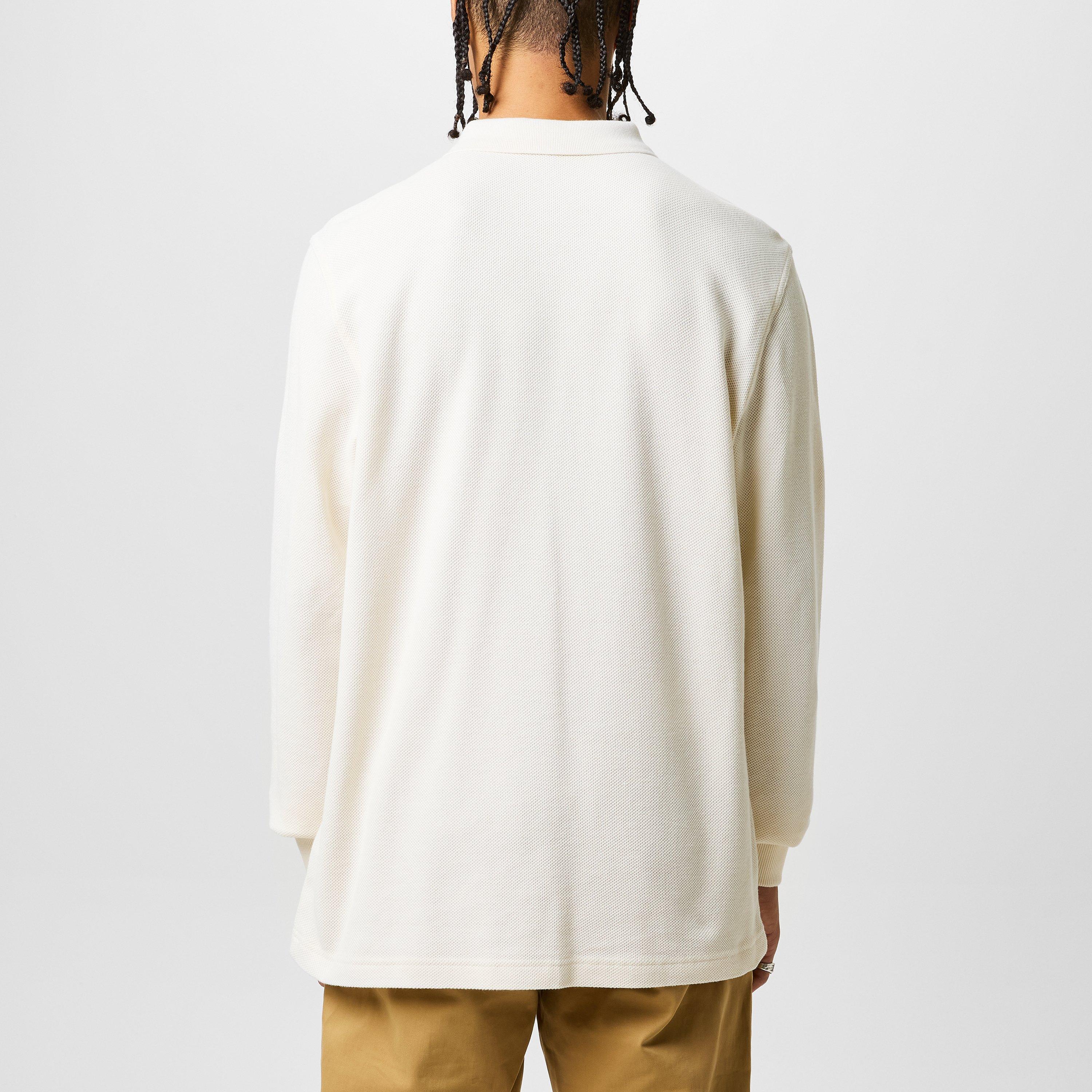 Ecru 560 - Fred Perry - Men's Honeycomb Long-Sleeve Polo Shirt - 3