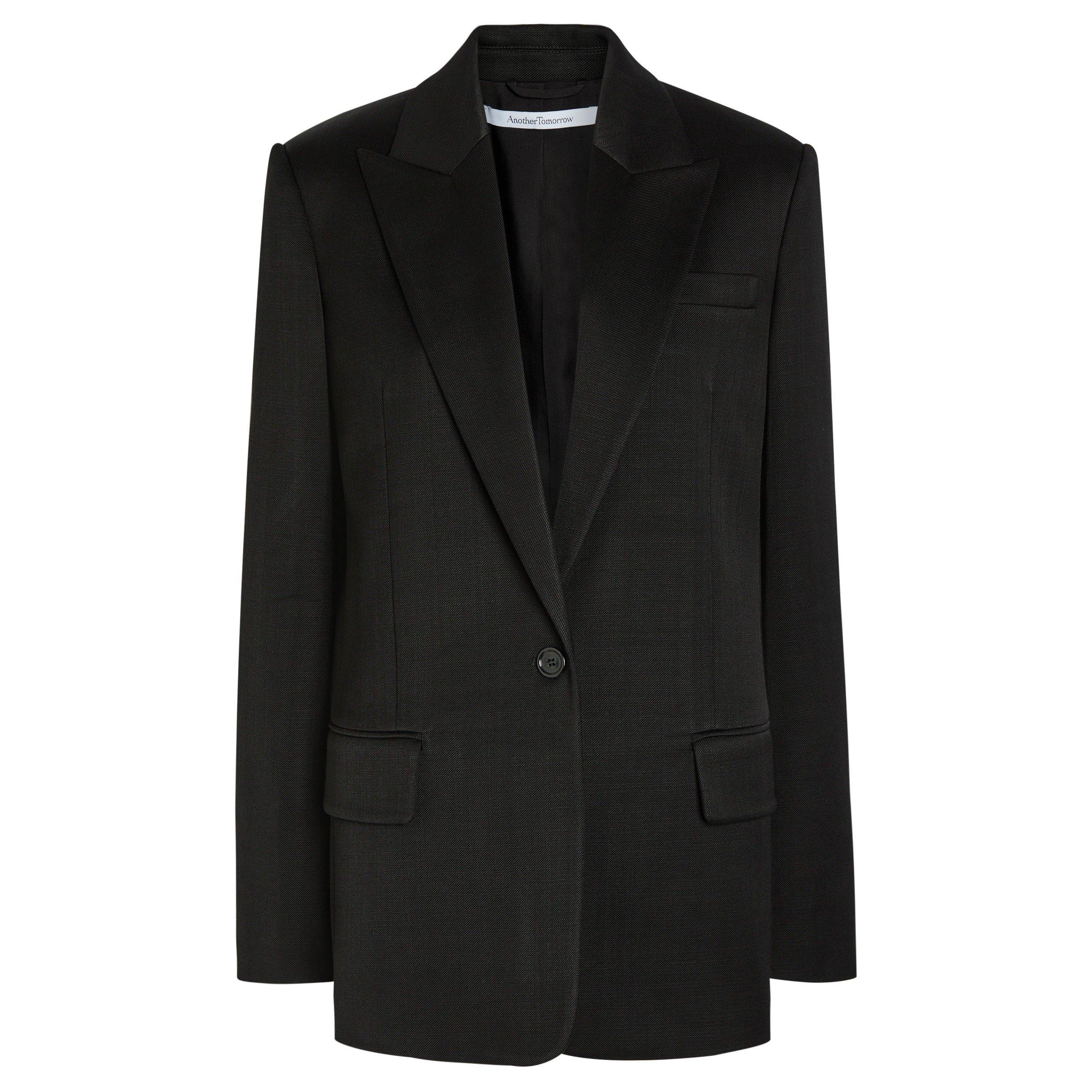 BLACK - Another Tomorrow - OVERSIZED TAILORED JACKET - 1