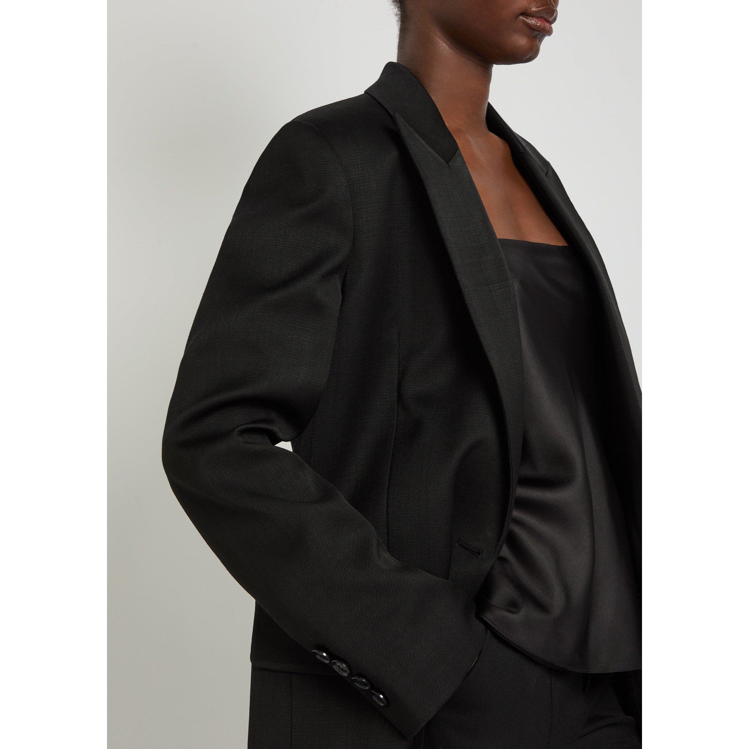 BLACK - Another Tomorrow - OVERSIZED TAILORED JACKET - 4