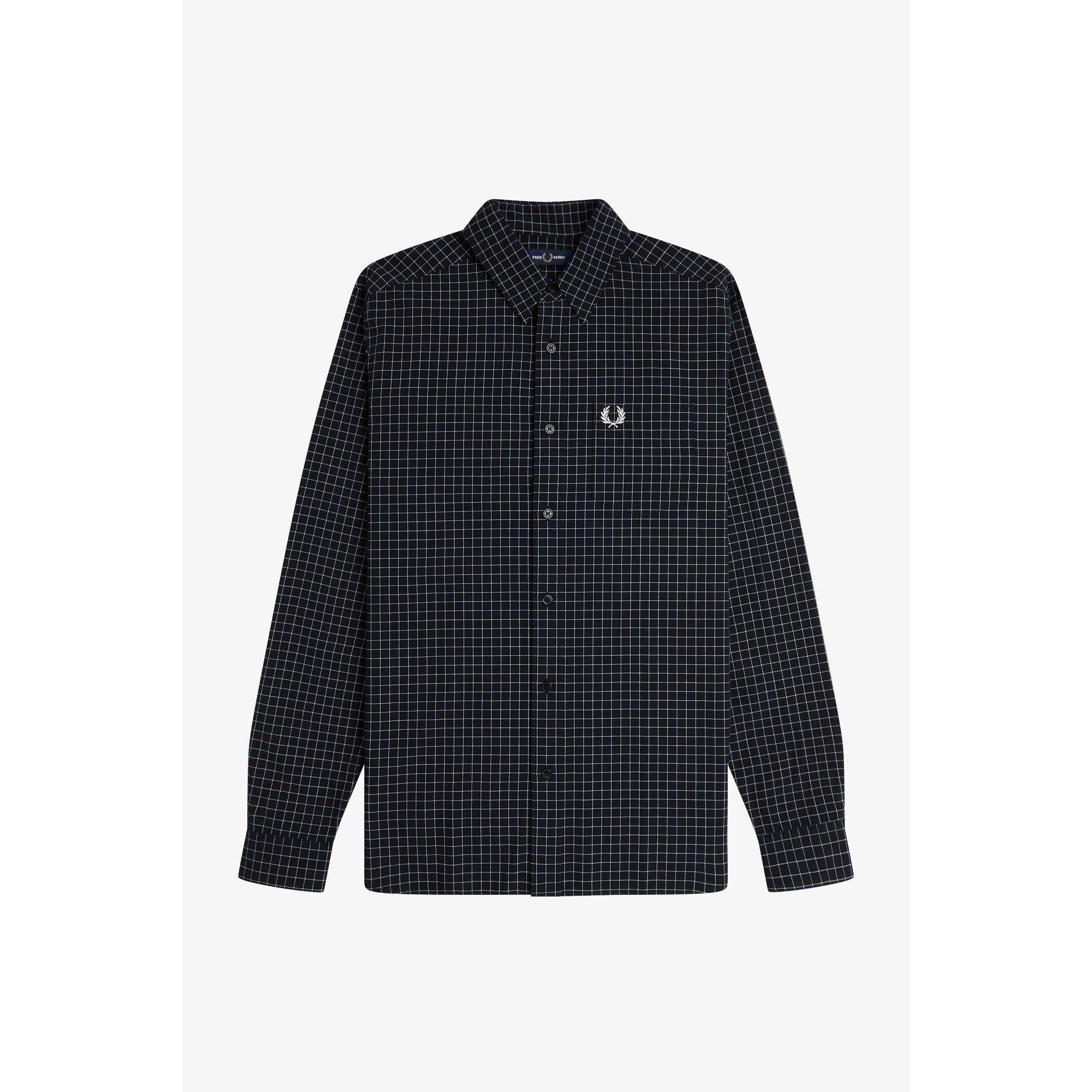 Fred Perry | Grid Check Shirt | Patterned Shirt - Long